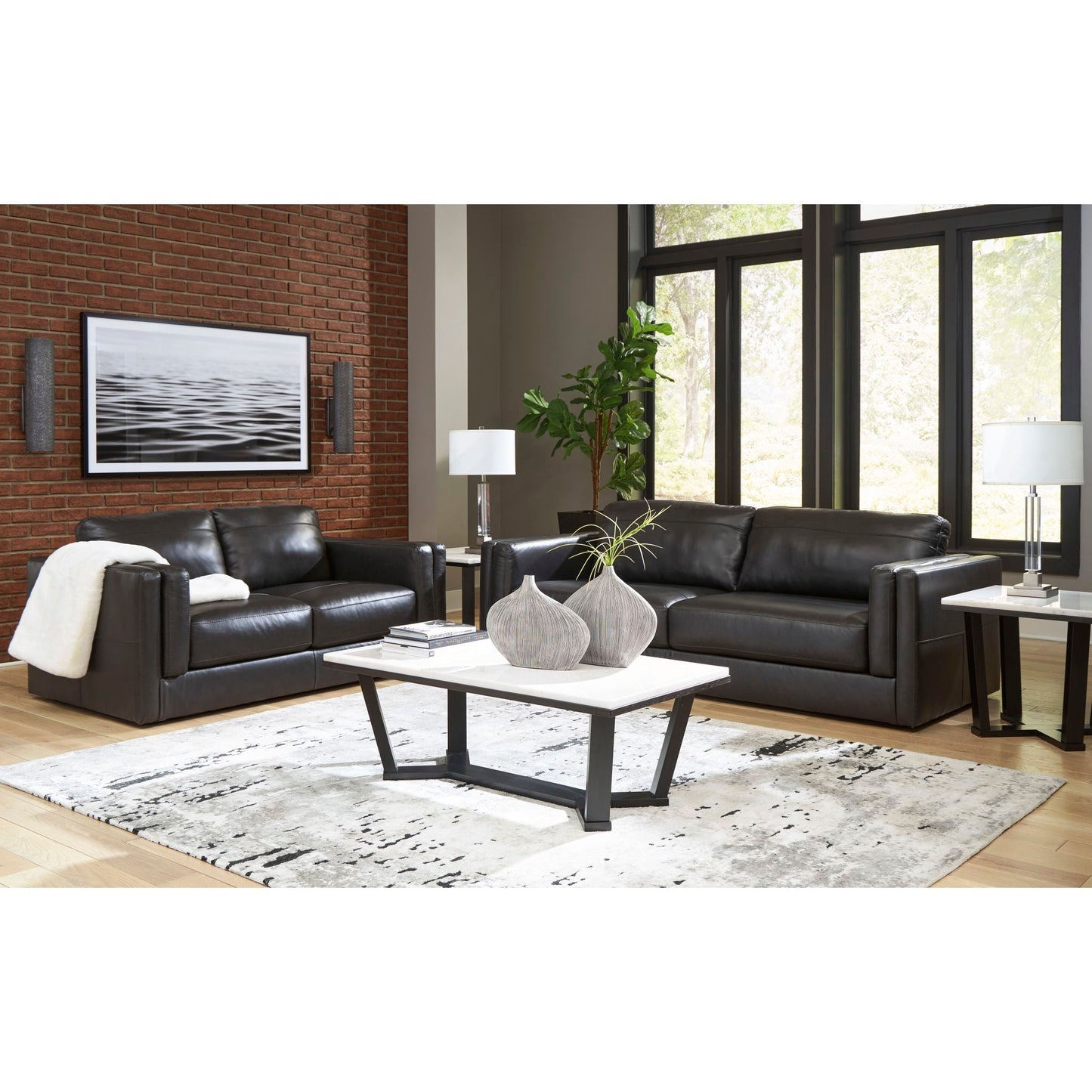 Amiata Loveseat - Onyx