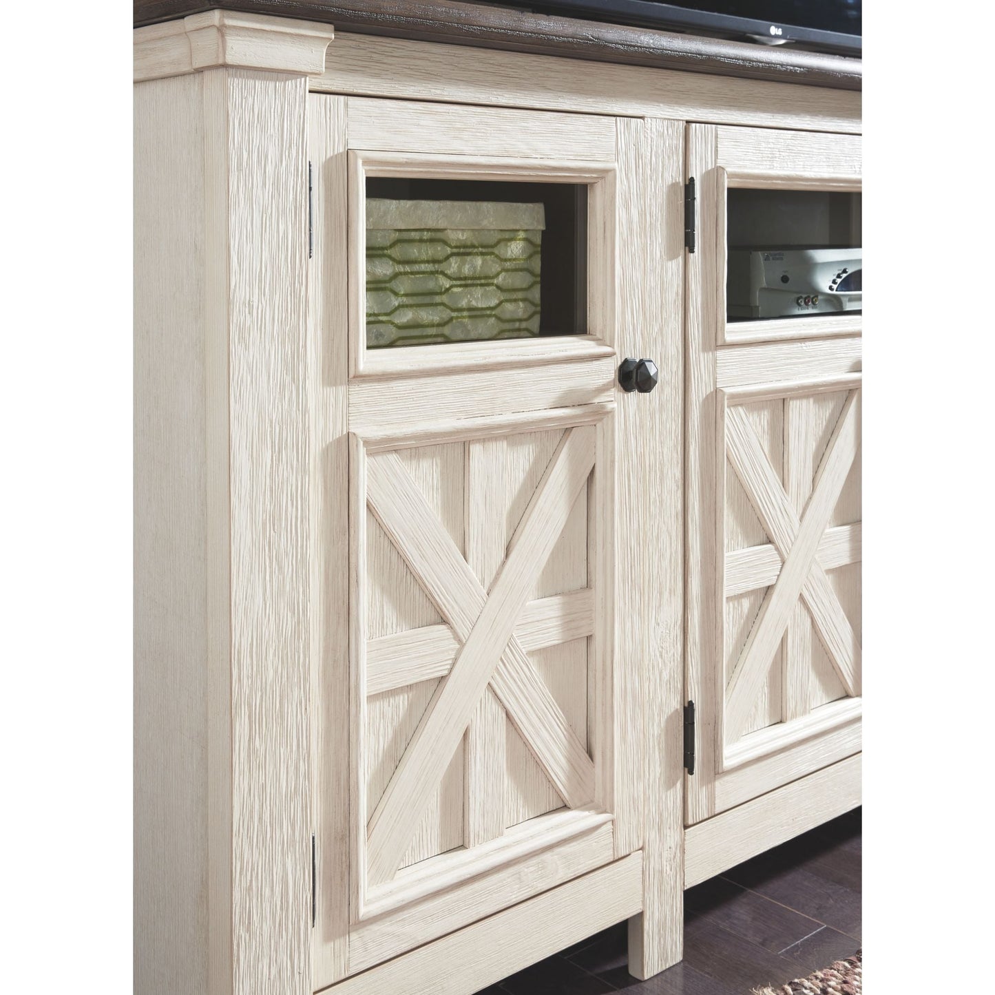 Bolanburg TV Stand - White/Weathered Gray