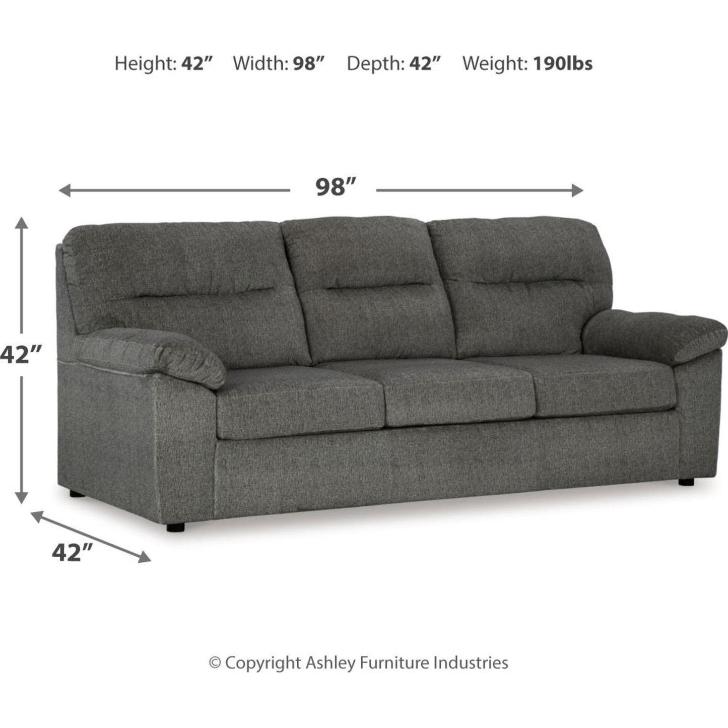 Bindura Sofa - Mineral