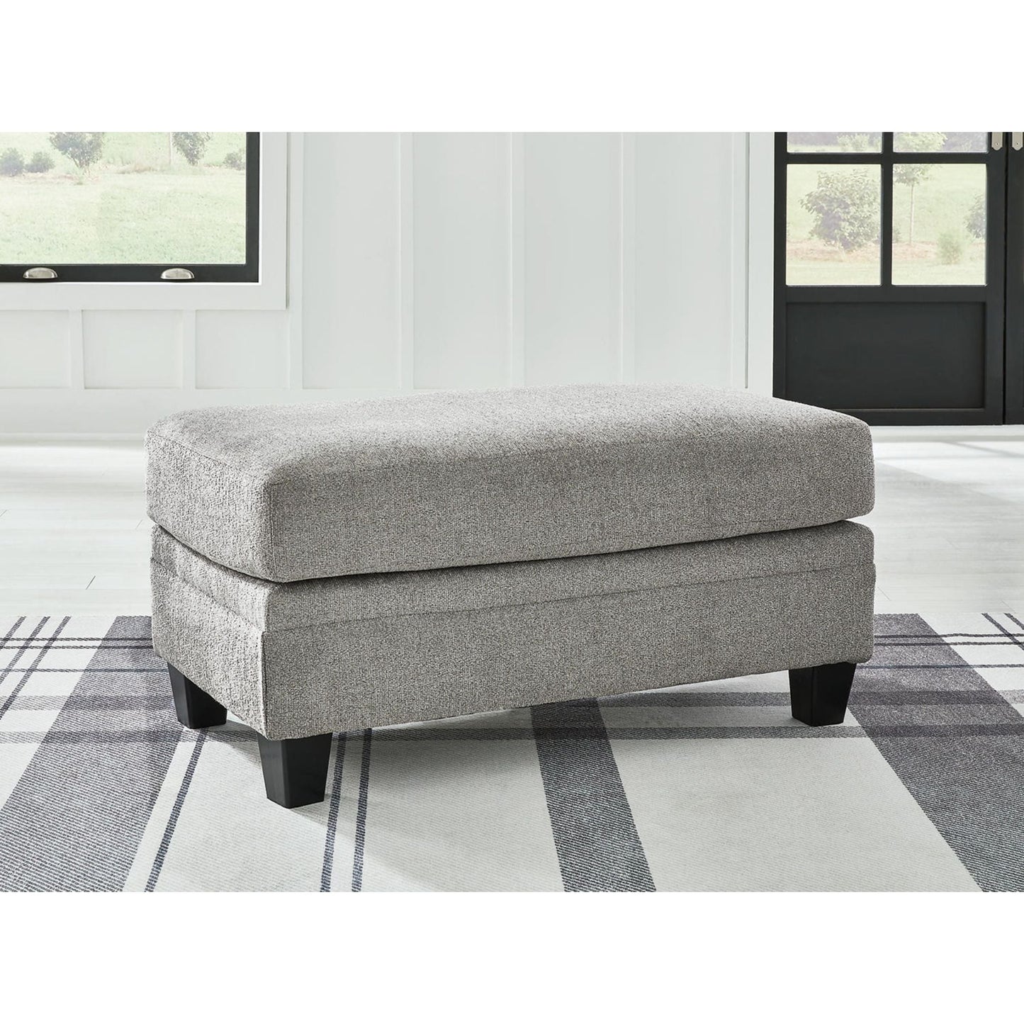 Davinca Ottoman - Charcoal