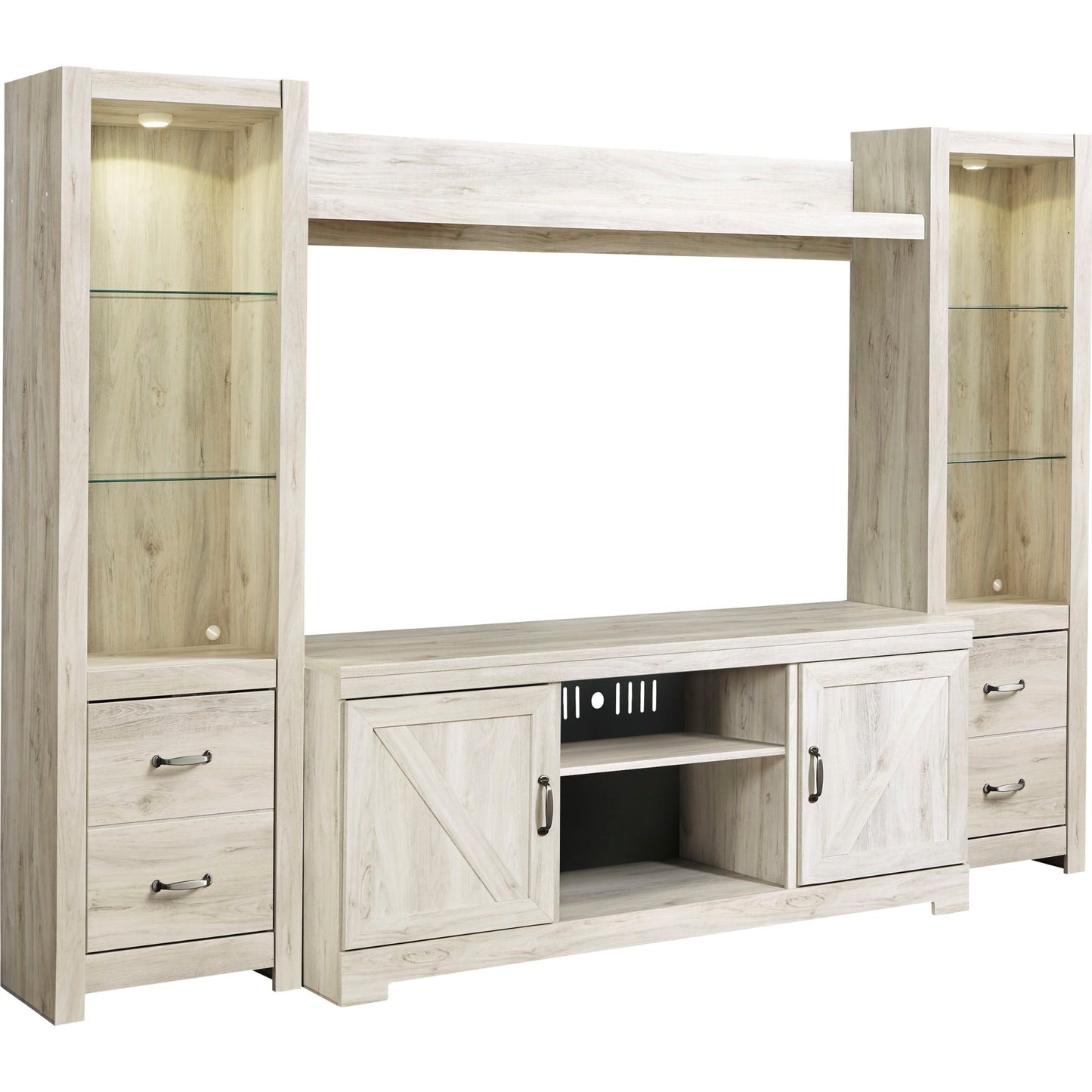 Bellaby 5 Piece Entertainment Unit - Whitewash