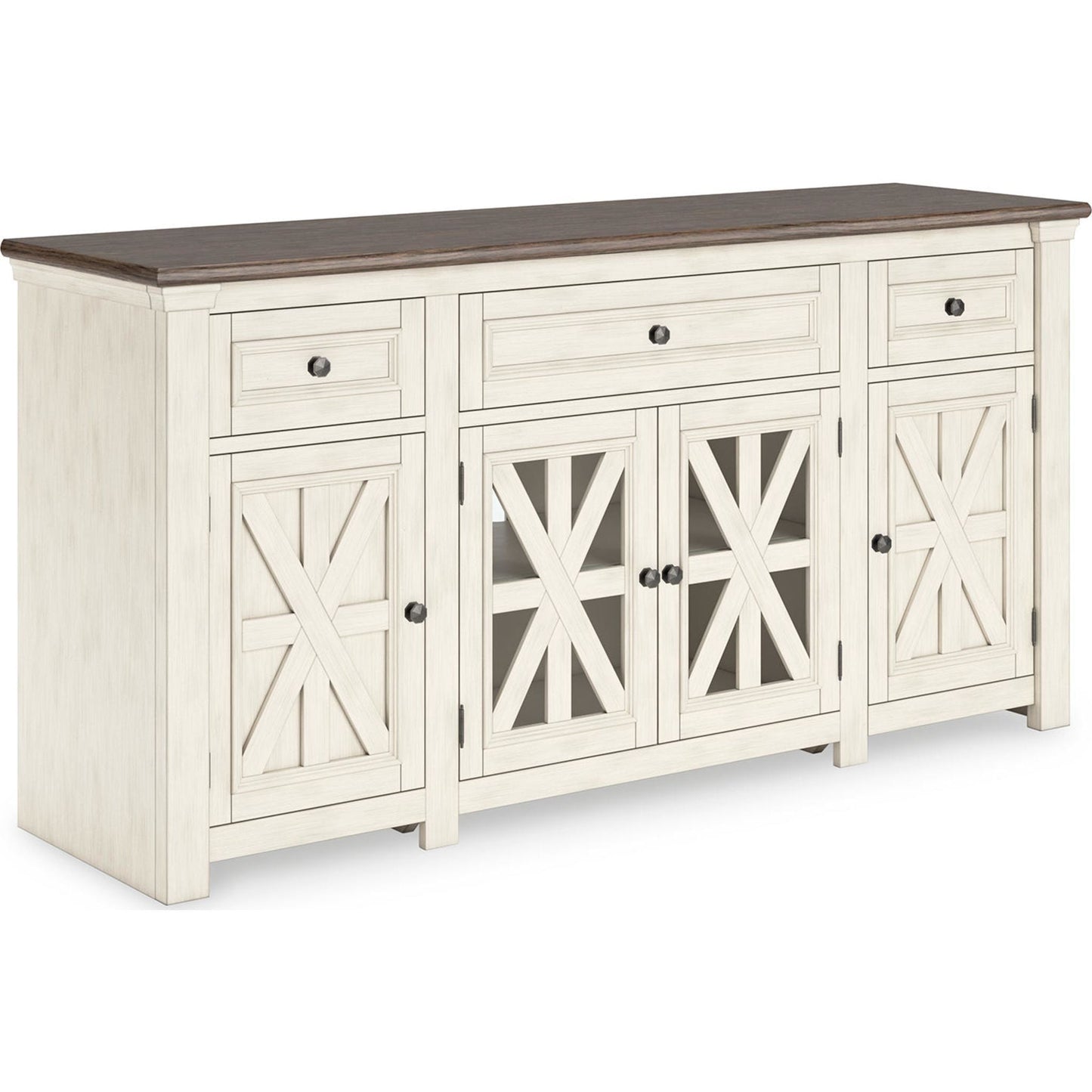 Bolanburg TV Stand - White/Weathered Gray