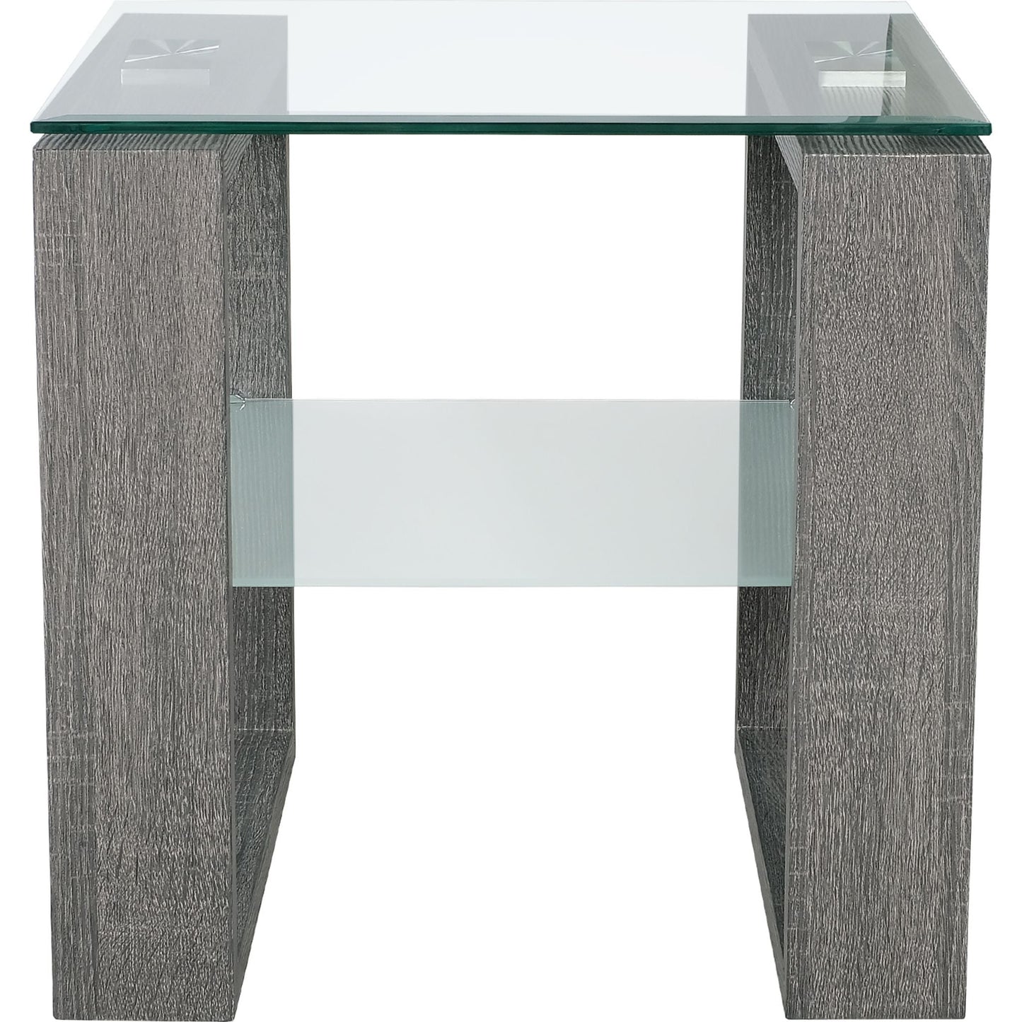 Brenna End Table - Glass