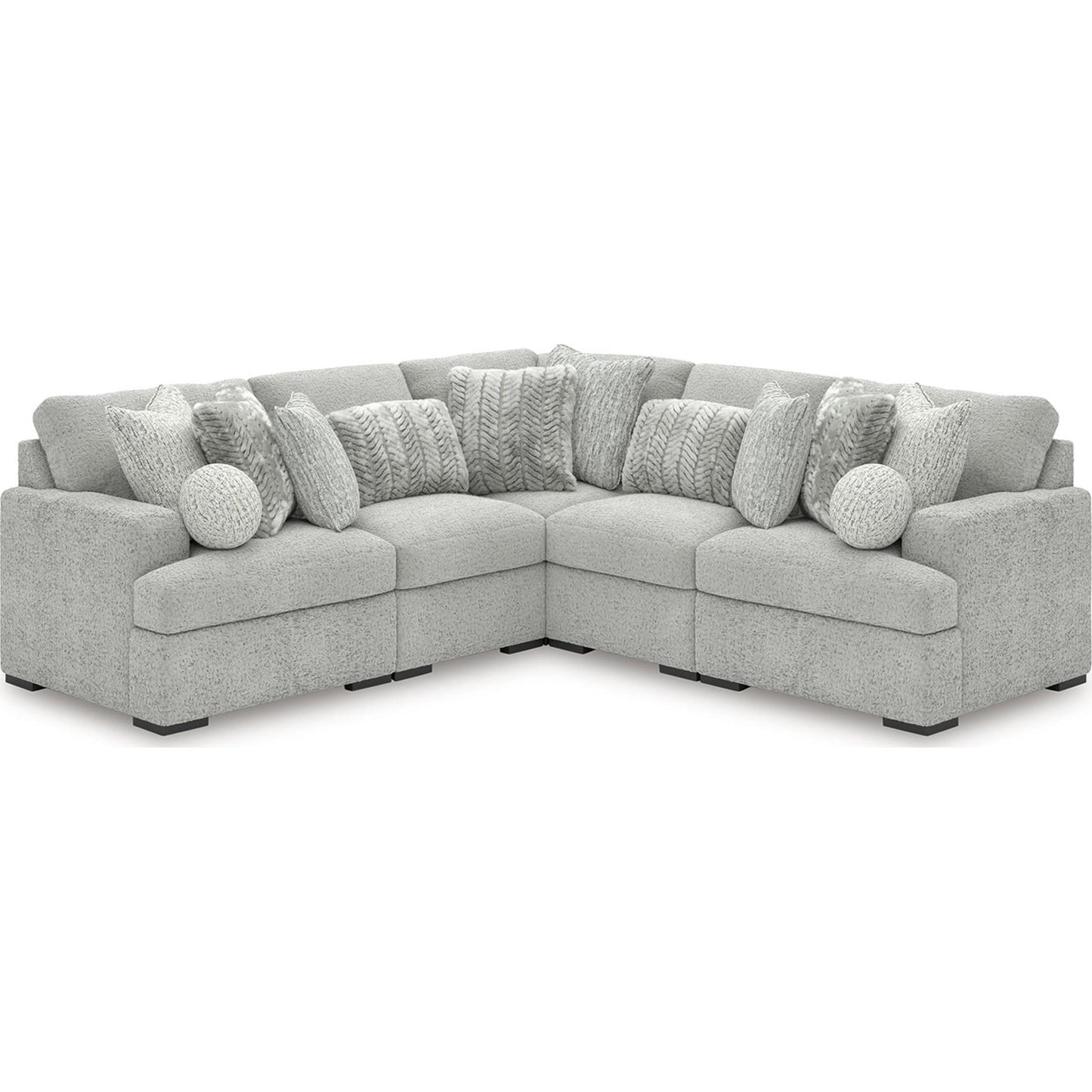 Cuddle Plush 5 Piece Modular Sectional