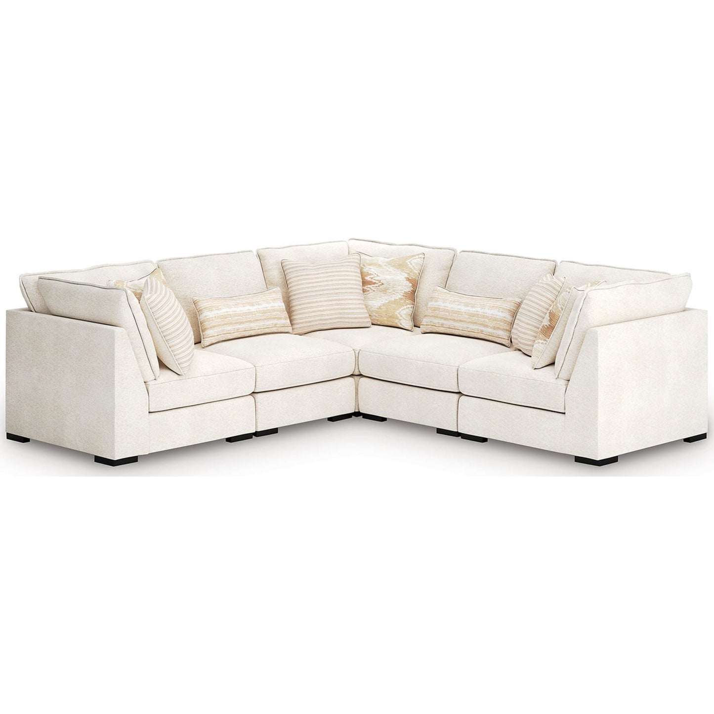 Donelson Creek 5 Piece Sectional - Vanilla