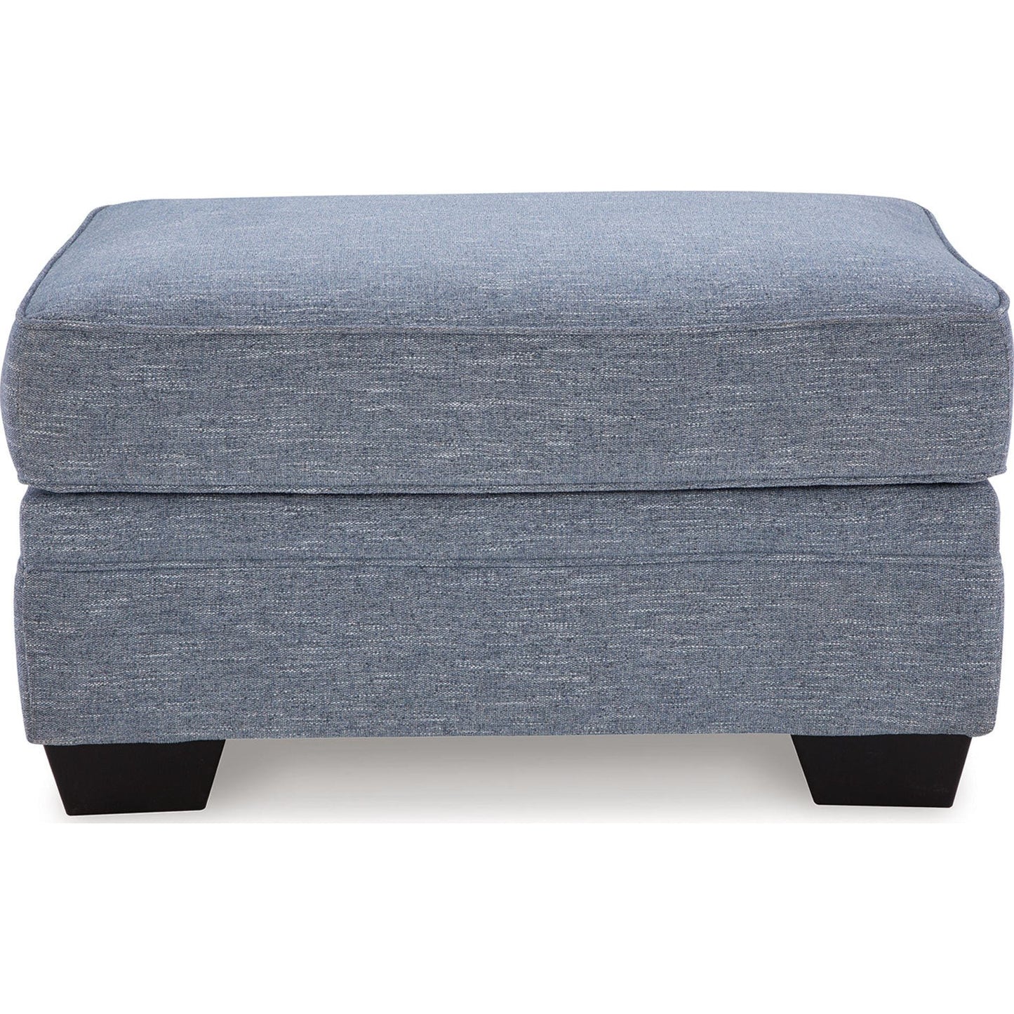 Carissa Manor Ottoman - Denim