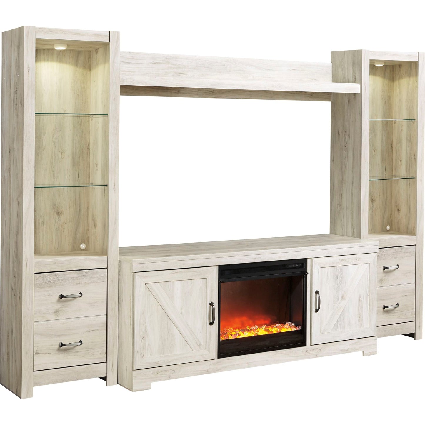 Bellaby 5 Piece Entertainment Unit - Whitewash