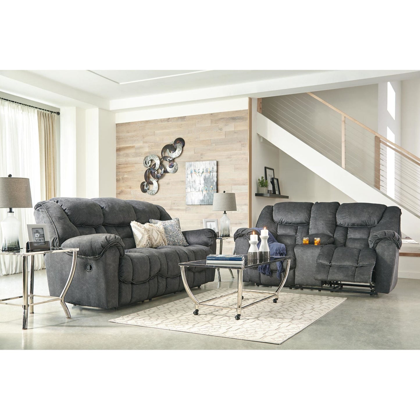 Capehorn Reclining Sofa - Granite