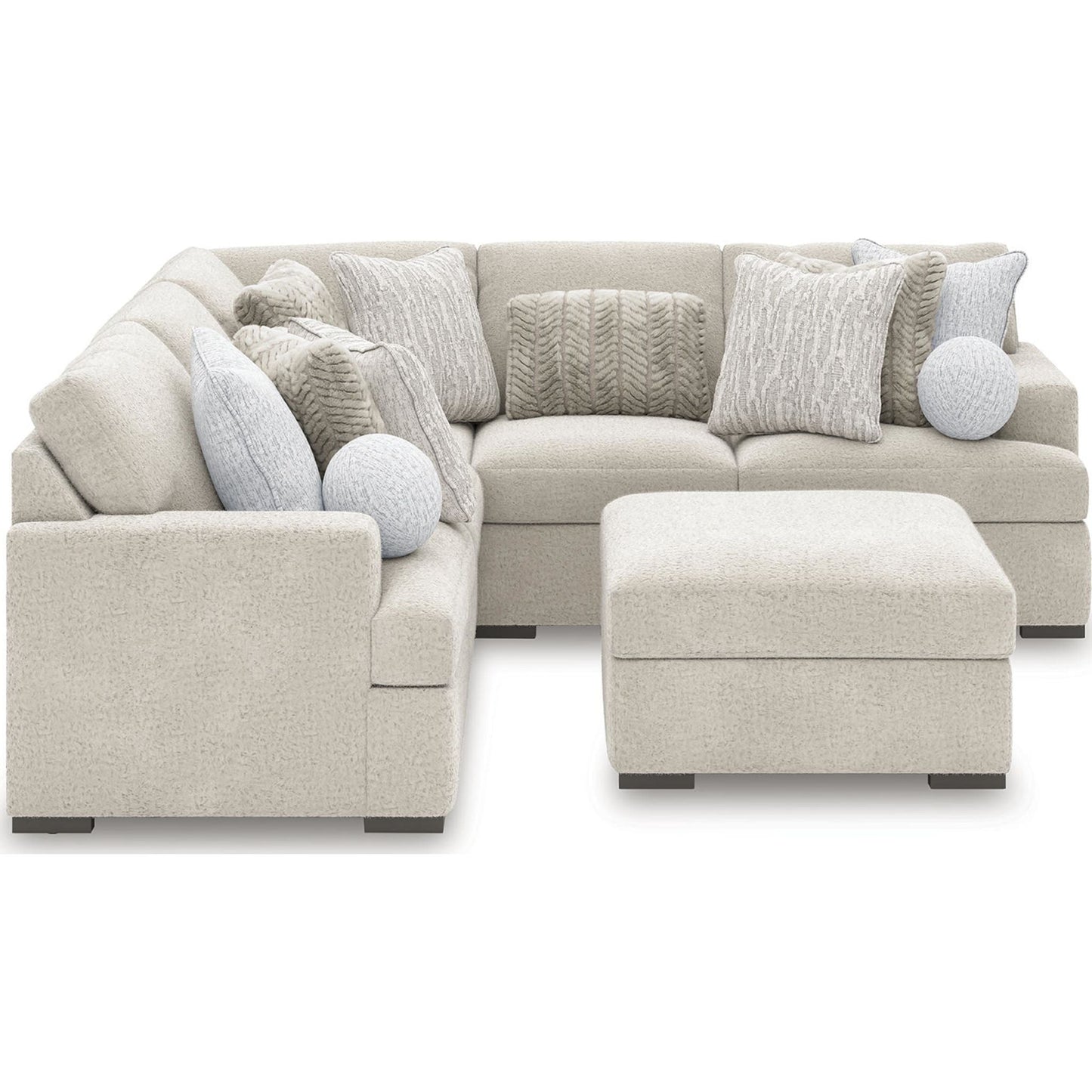 Cuddle Plush 5 Piece Modular Sectional