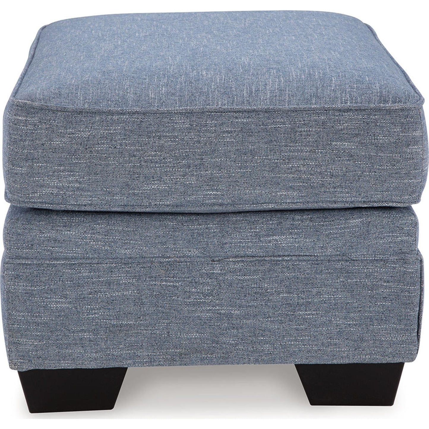 Carissa Manor Ottoman - Denim