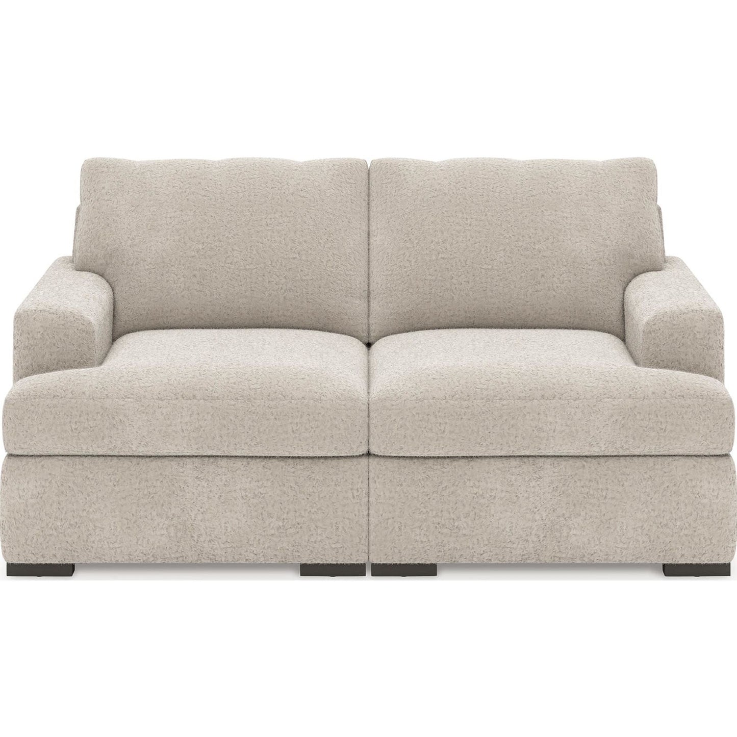 Cuddle Plush 2 Piece Modular Sectional - Arctic
