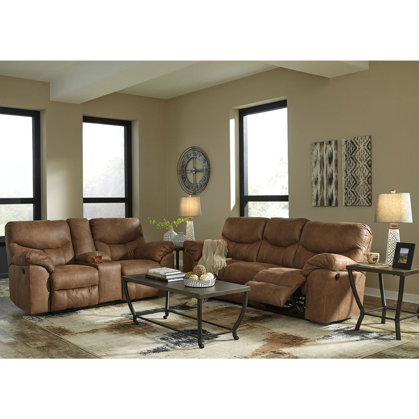 Boxberg Reclining Sofa - Bark