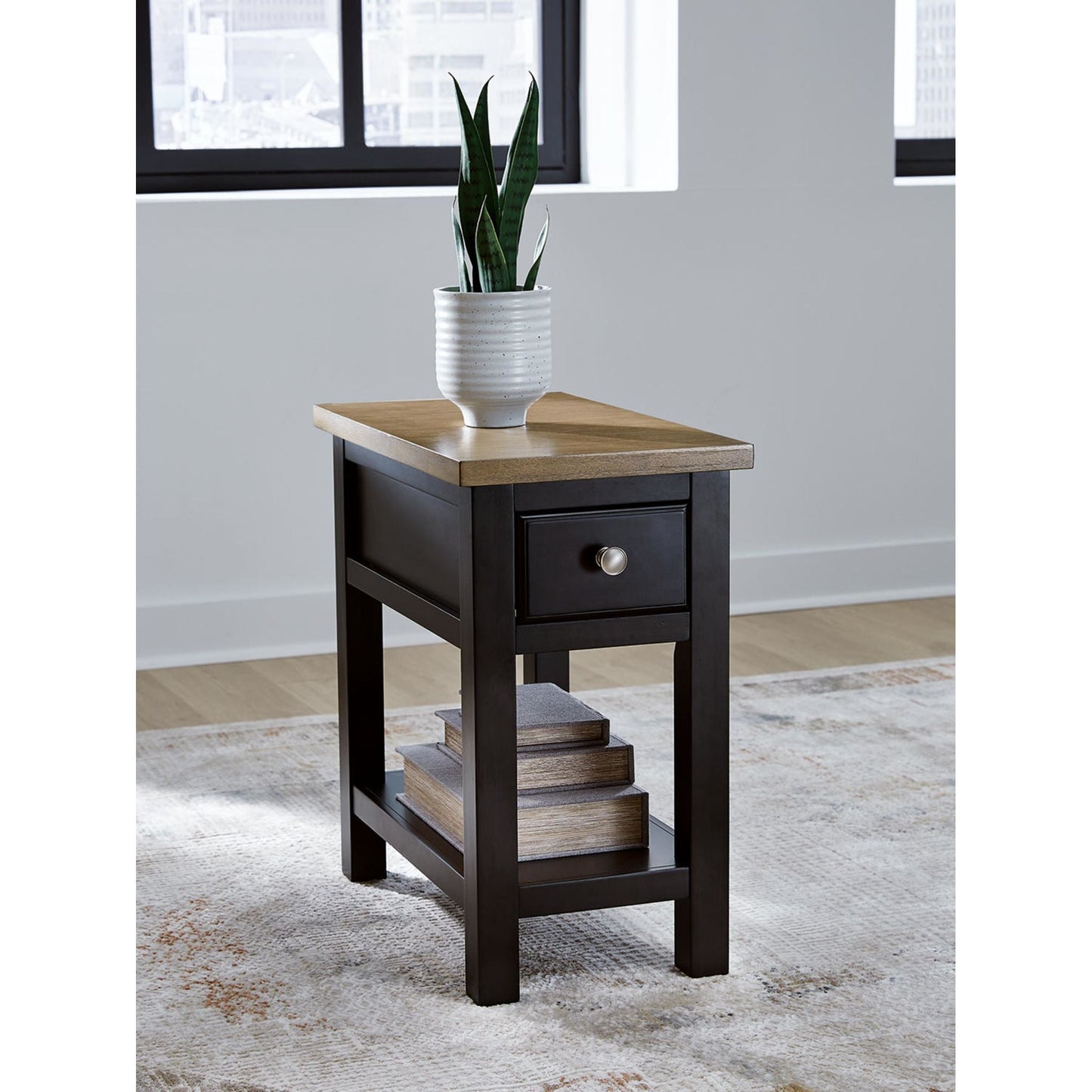 Drazmine Chairside End Table - Brown