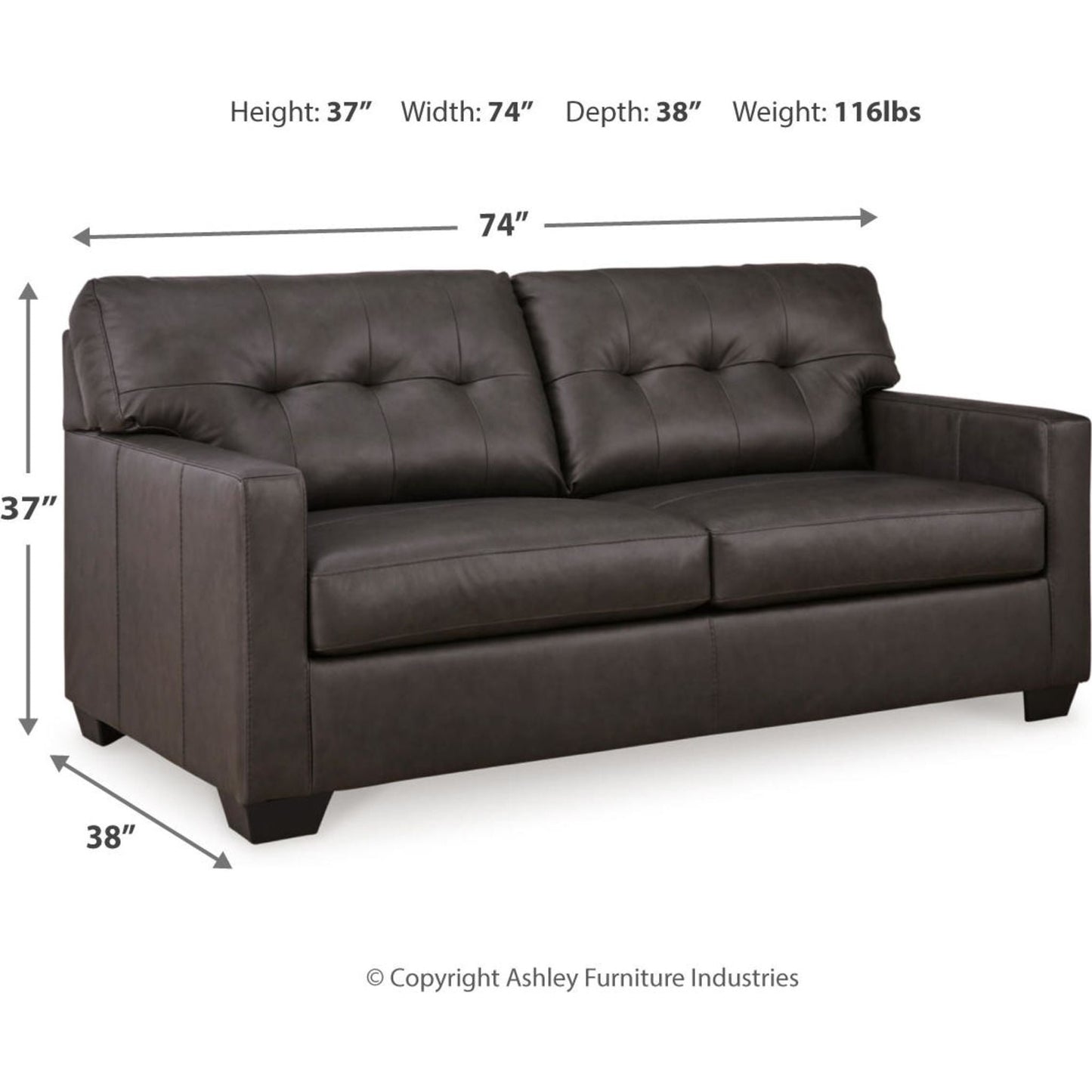 Belziani Sofa - Storm