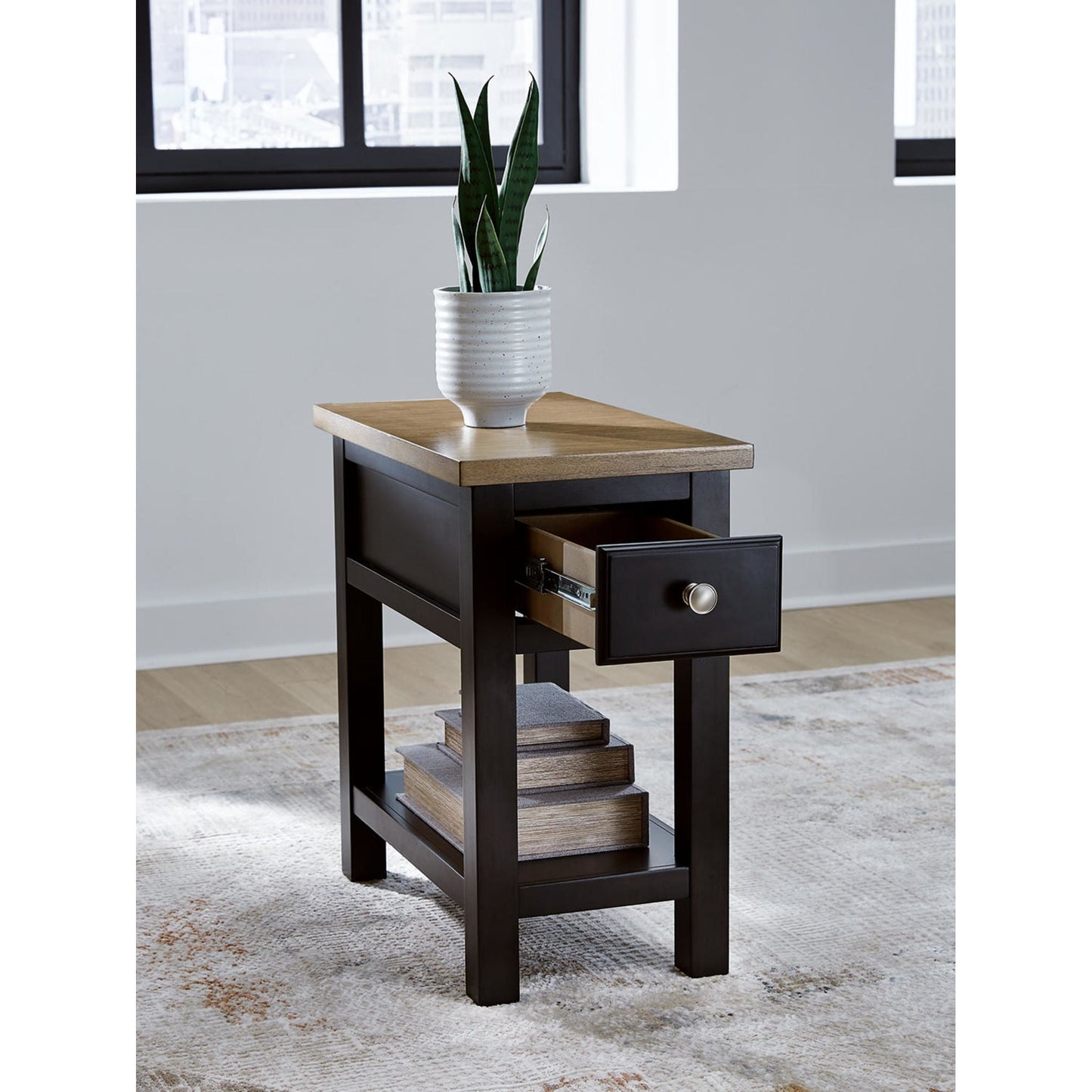 Drazmine Chairside End Table - Brown