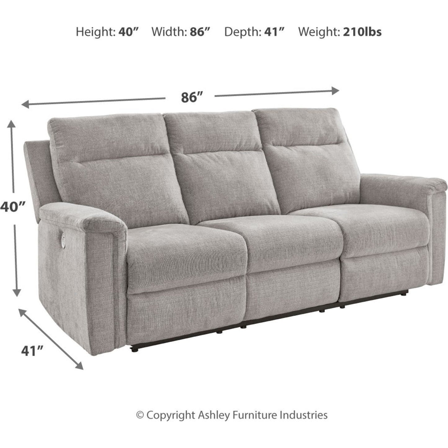 Barnsana Power Reclining Sofa