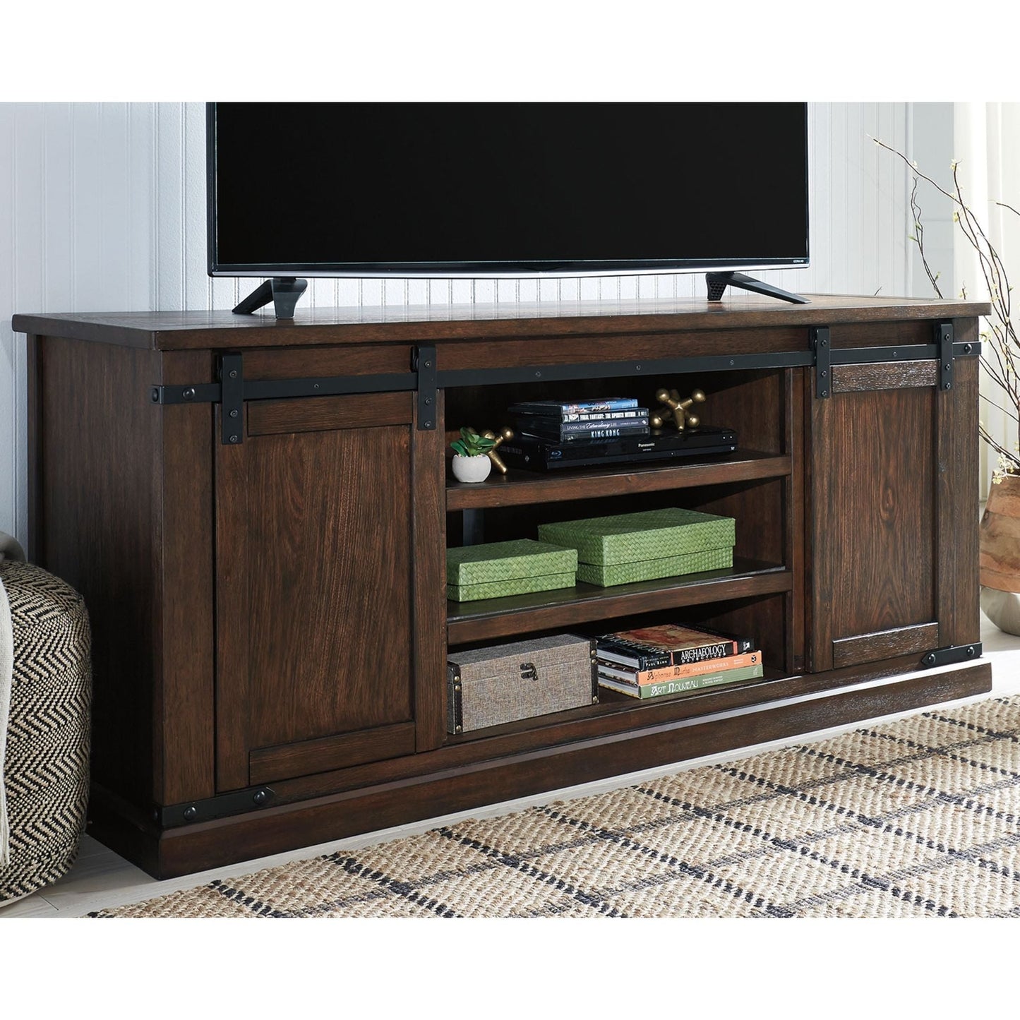 Budmore TV Stand - Rustic Brown