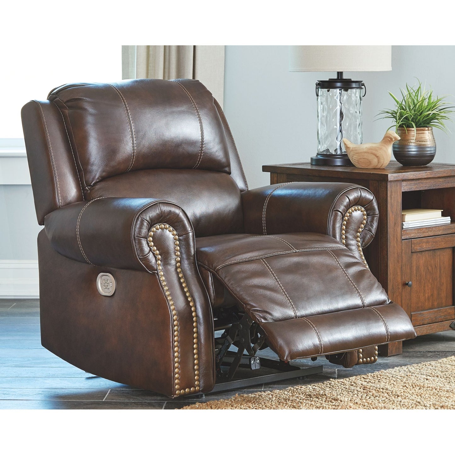 Buncrana Power Recliner - Chocolate