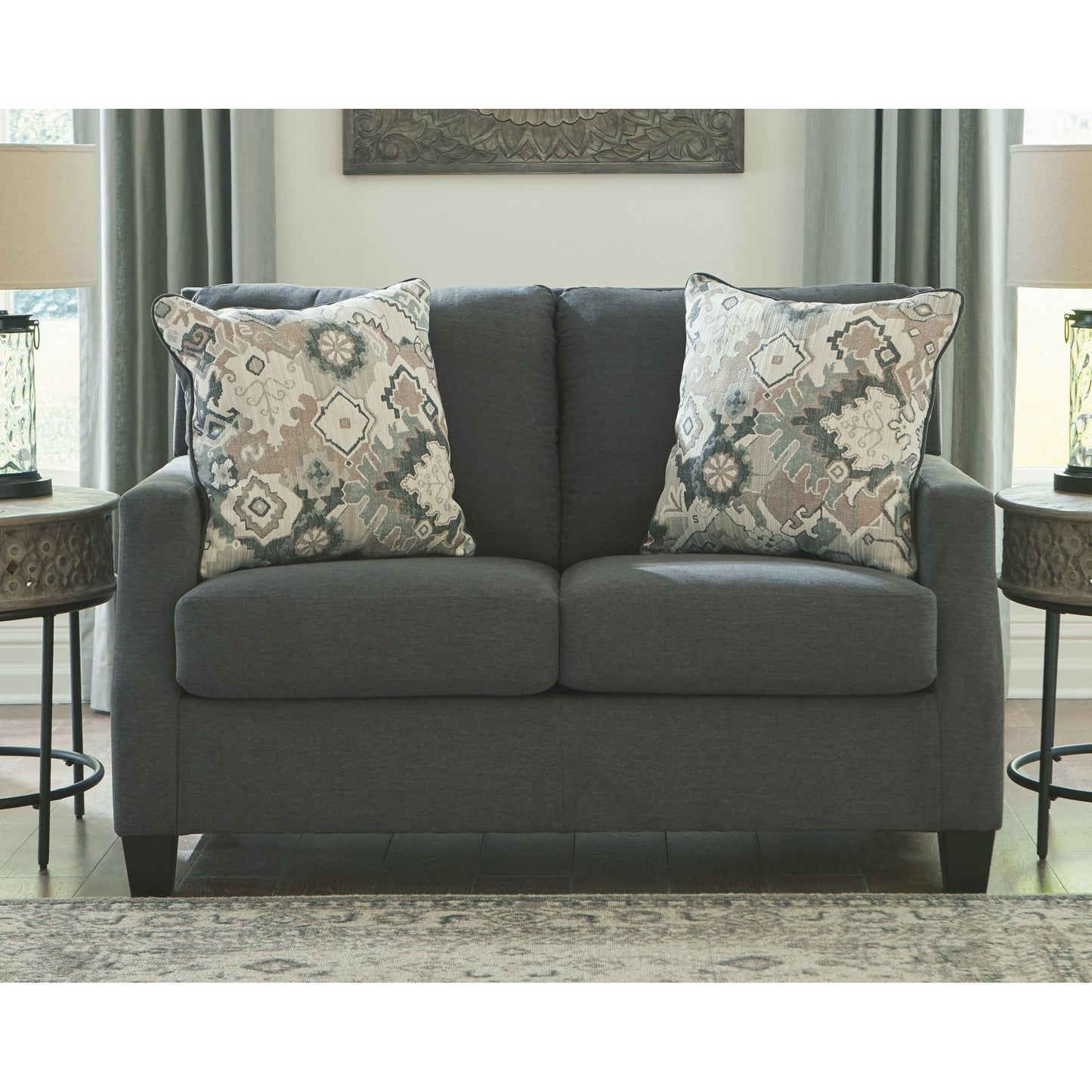 Bayonne Loveseat - Charcoal