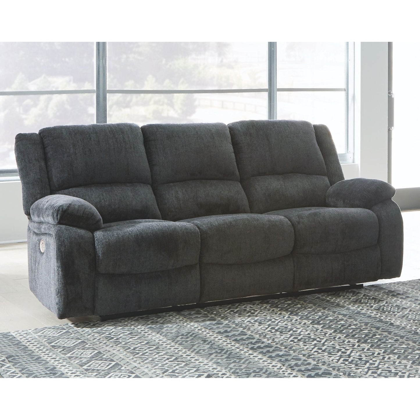 Draycoll Power Reclining Sofa - Slate