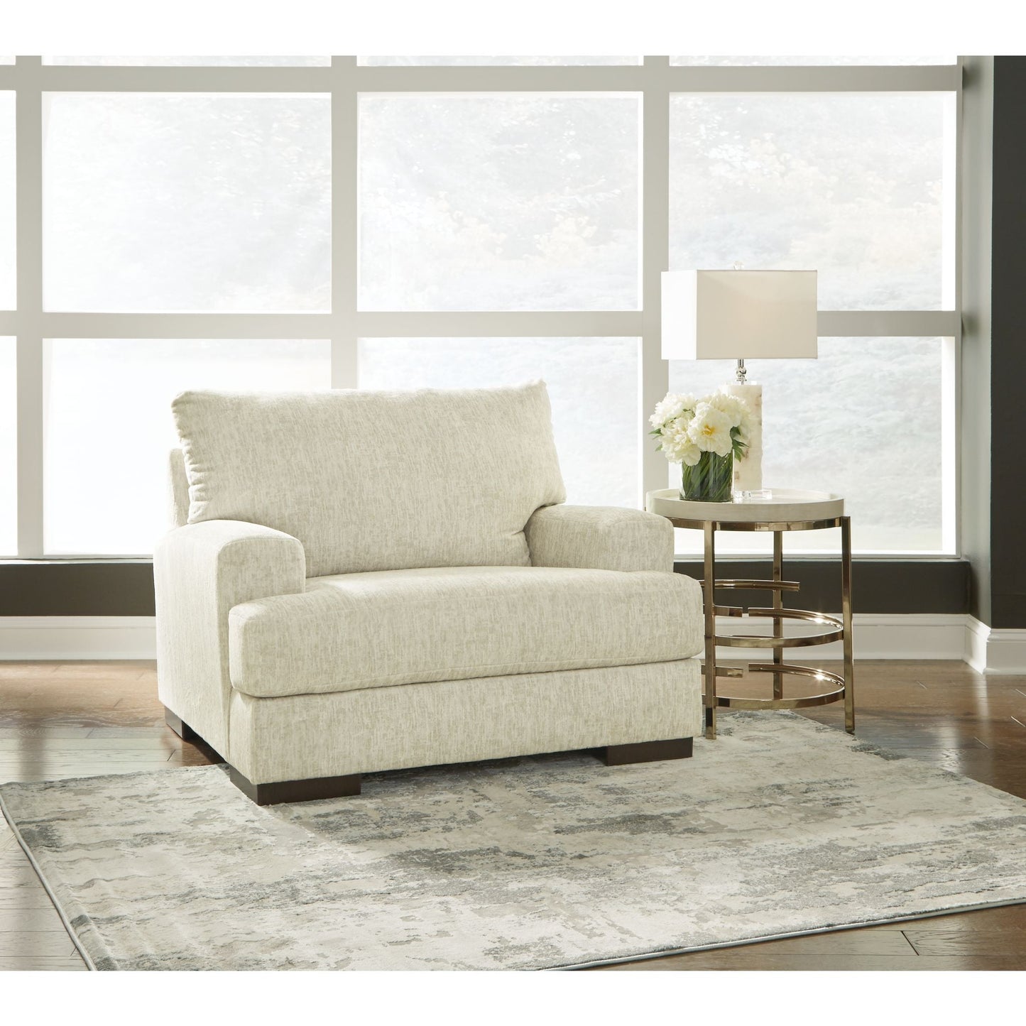 Caretti Chair and a Half - Parchment