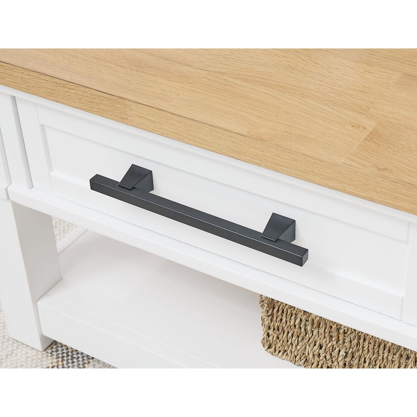 Ashbryn End Table - White/Natural