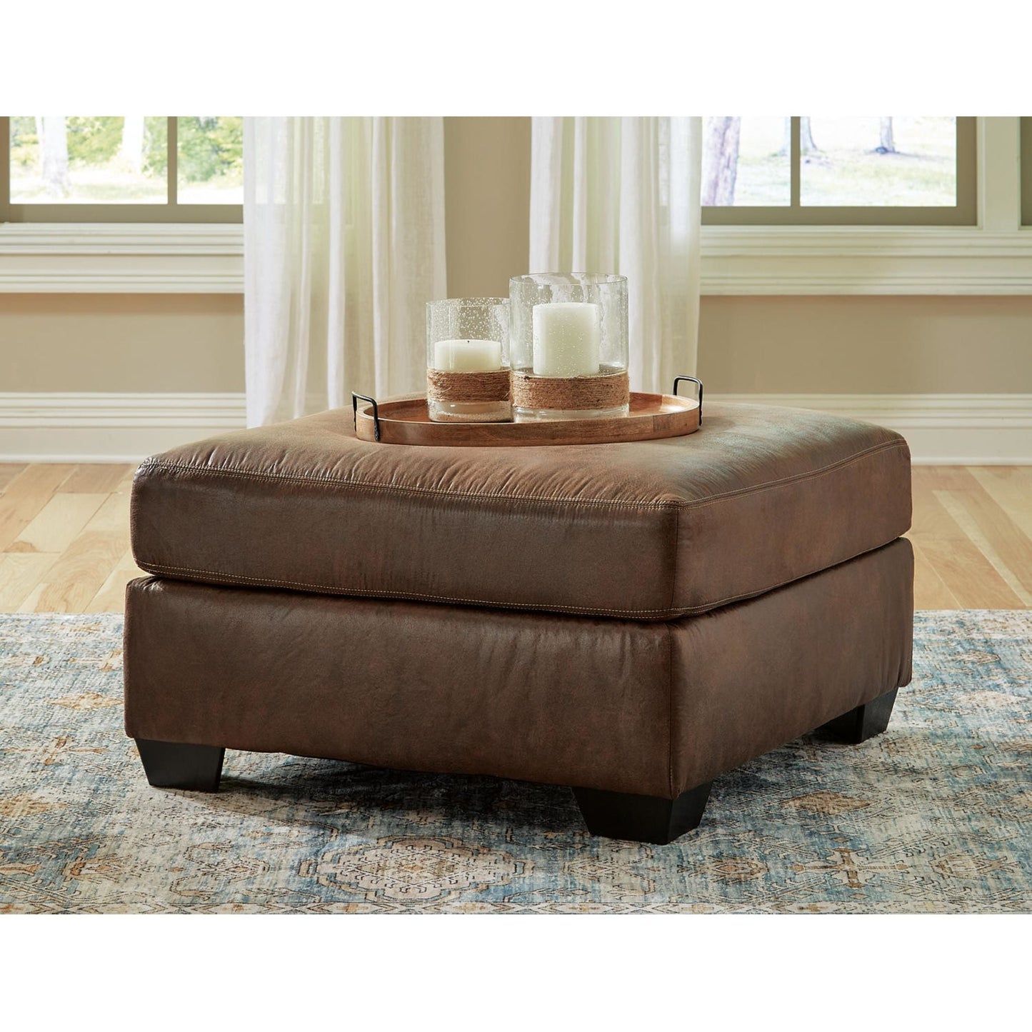 Bladen Oversized Accent Ottoman - Coffee