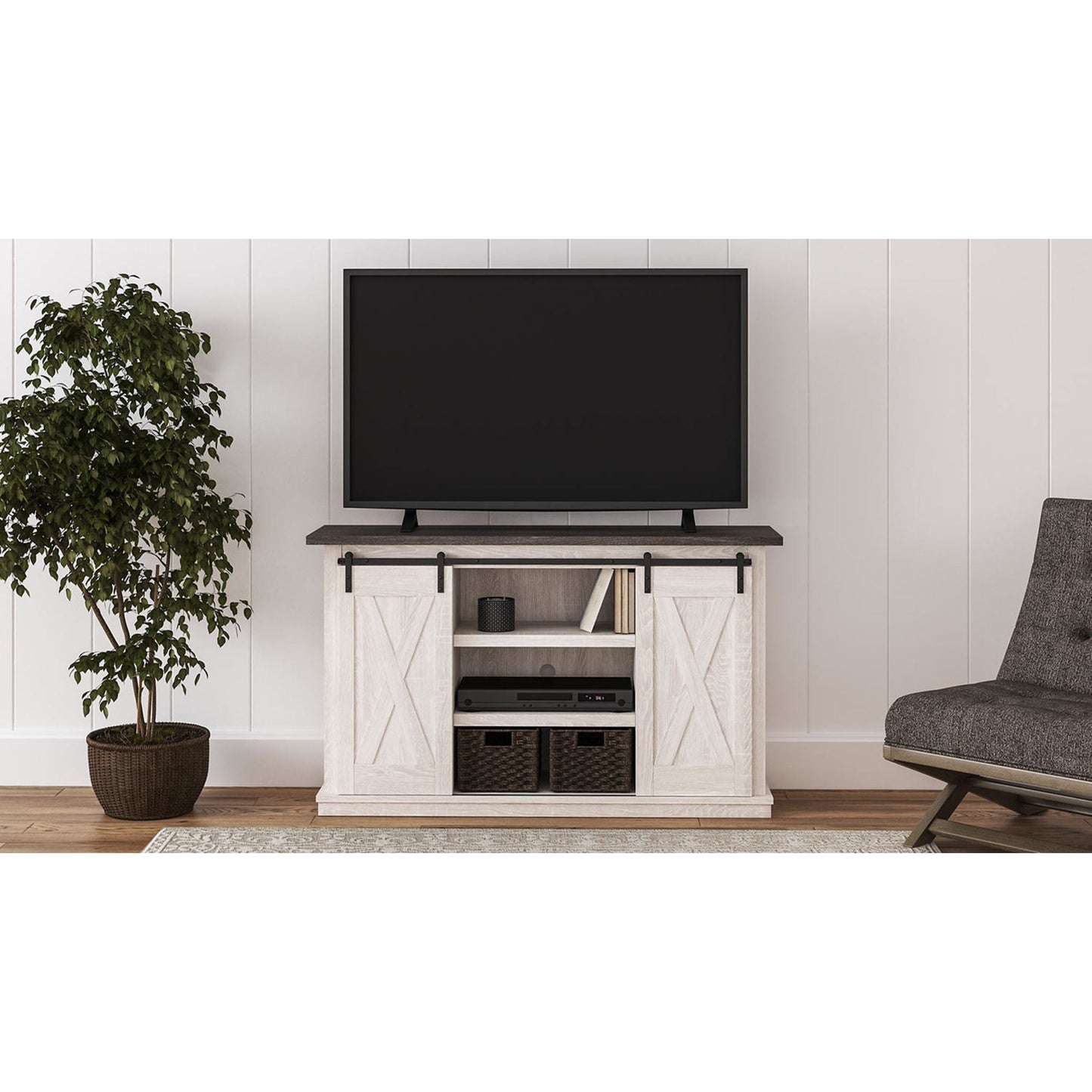 Dorrinson TV Stand - Two-tone