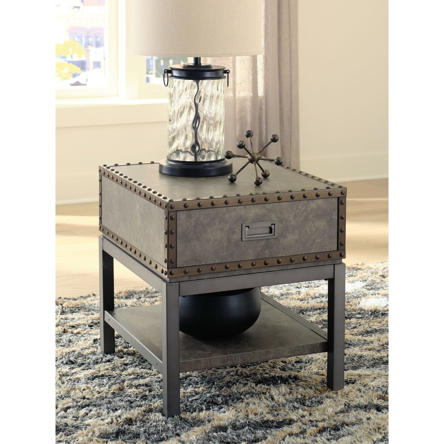 Derrylin End Table - Brown