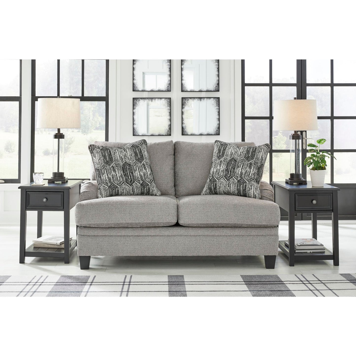 Davinca Loveseat - Charcoal
