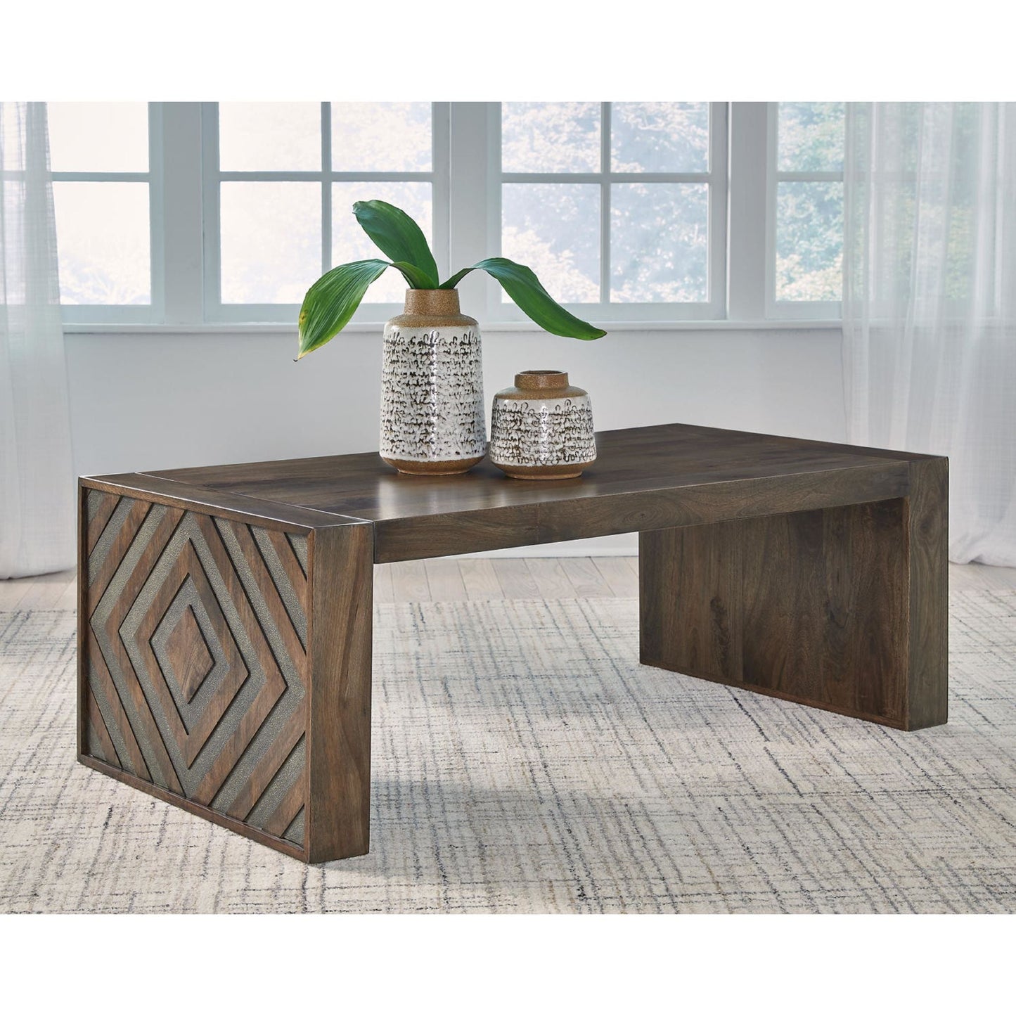 Dreggan Coffee Table - Brown