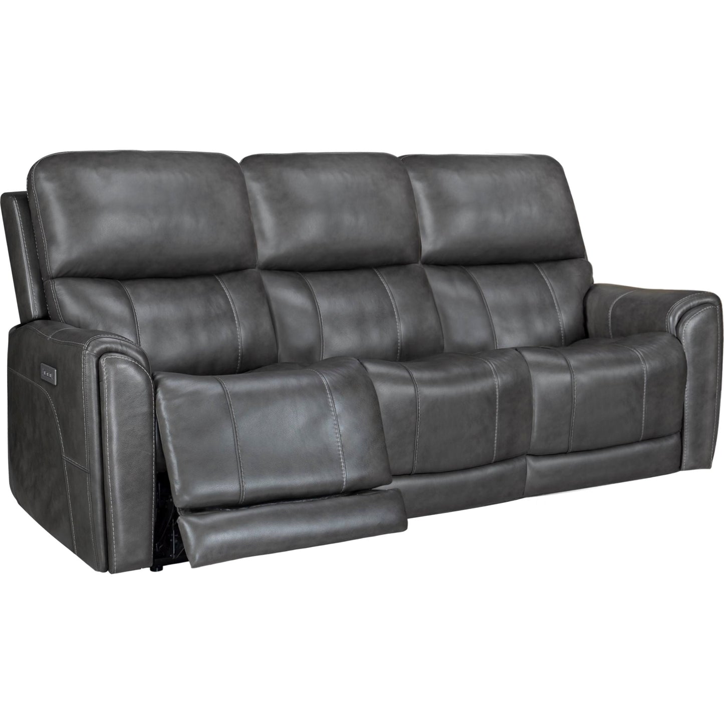 Damon Power Reclining Sofa - Rainier Steel