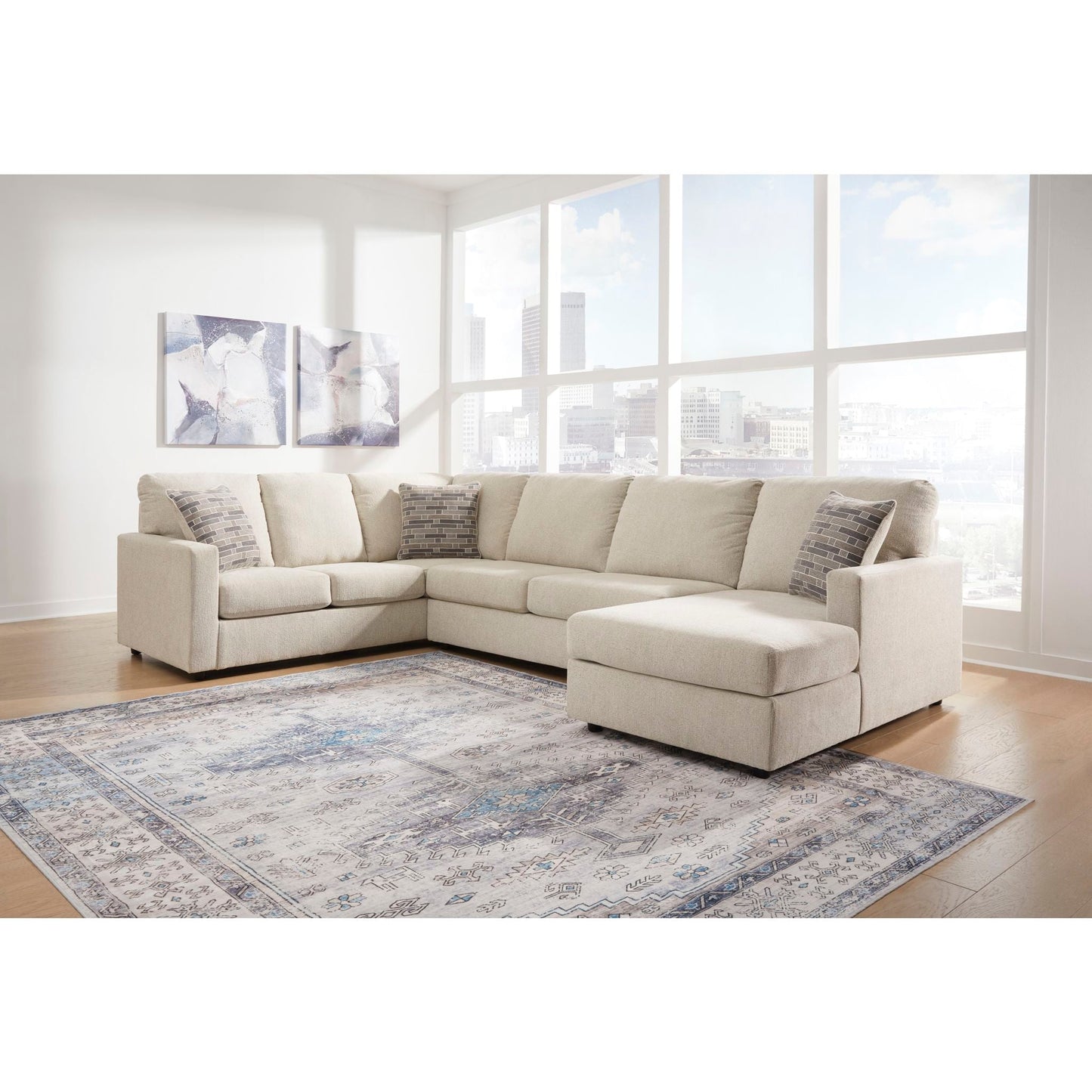 Edenfield 3 Piece Sectional with Chaise