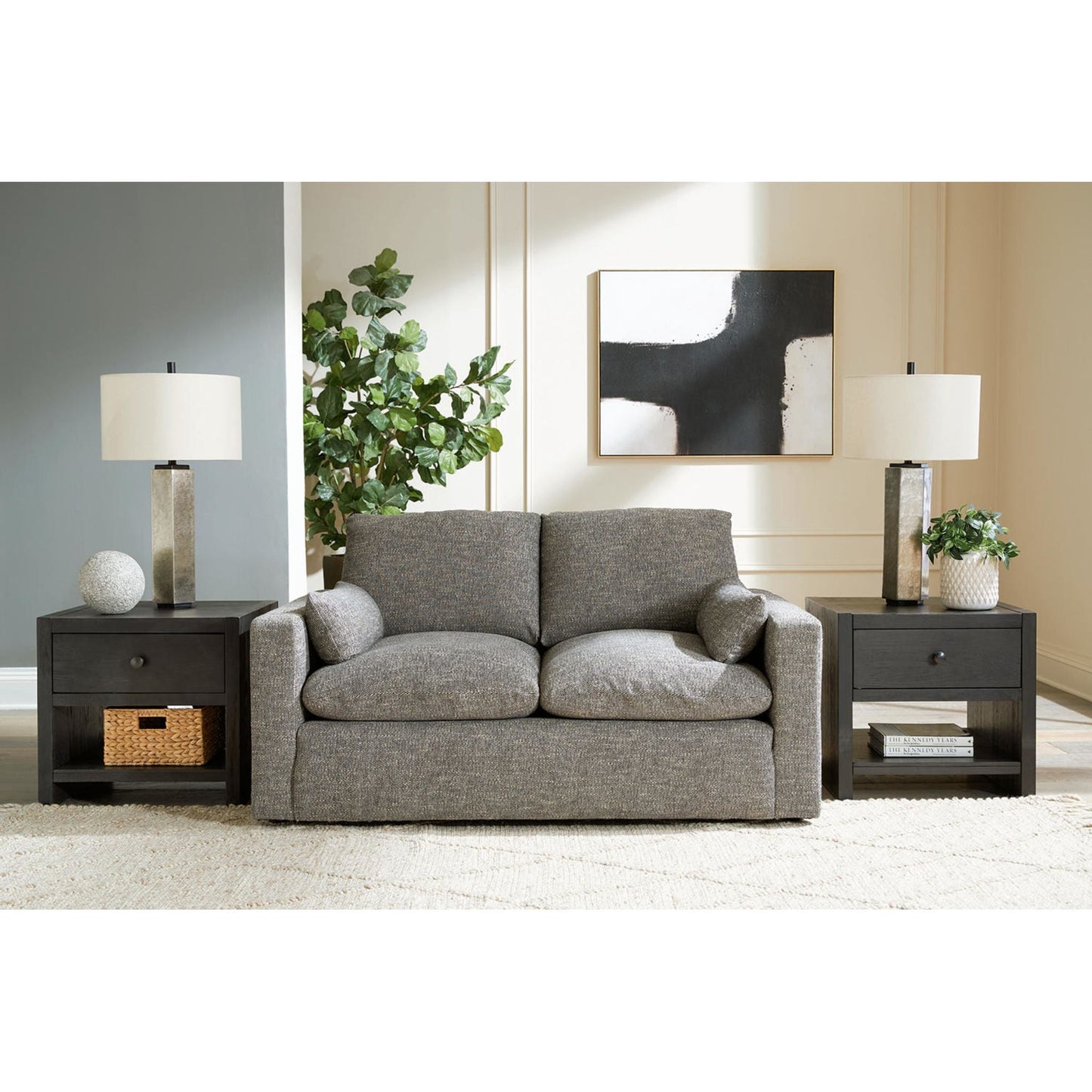 Dramatic Loveseat - Granite