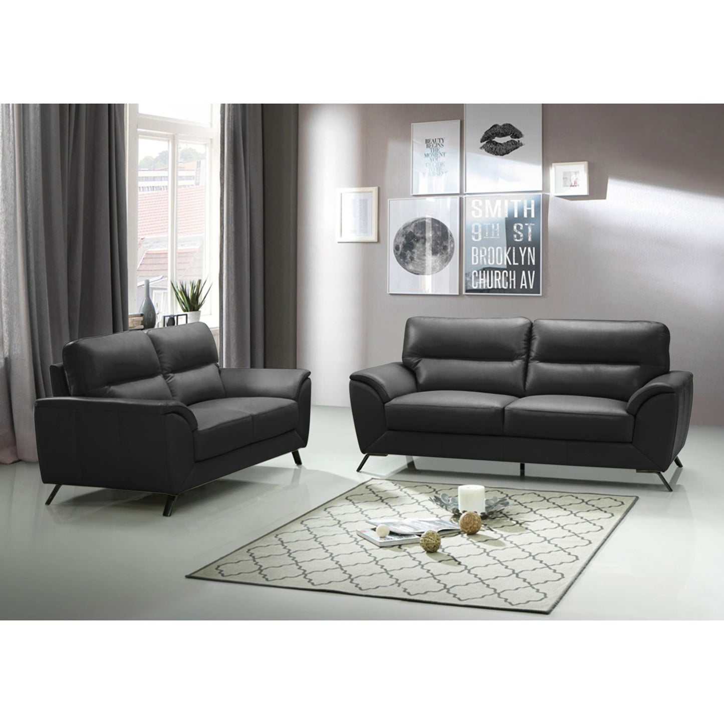Clara Loveseat - Dark Grey