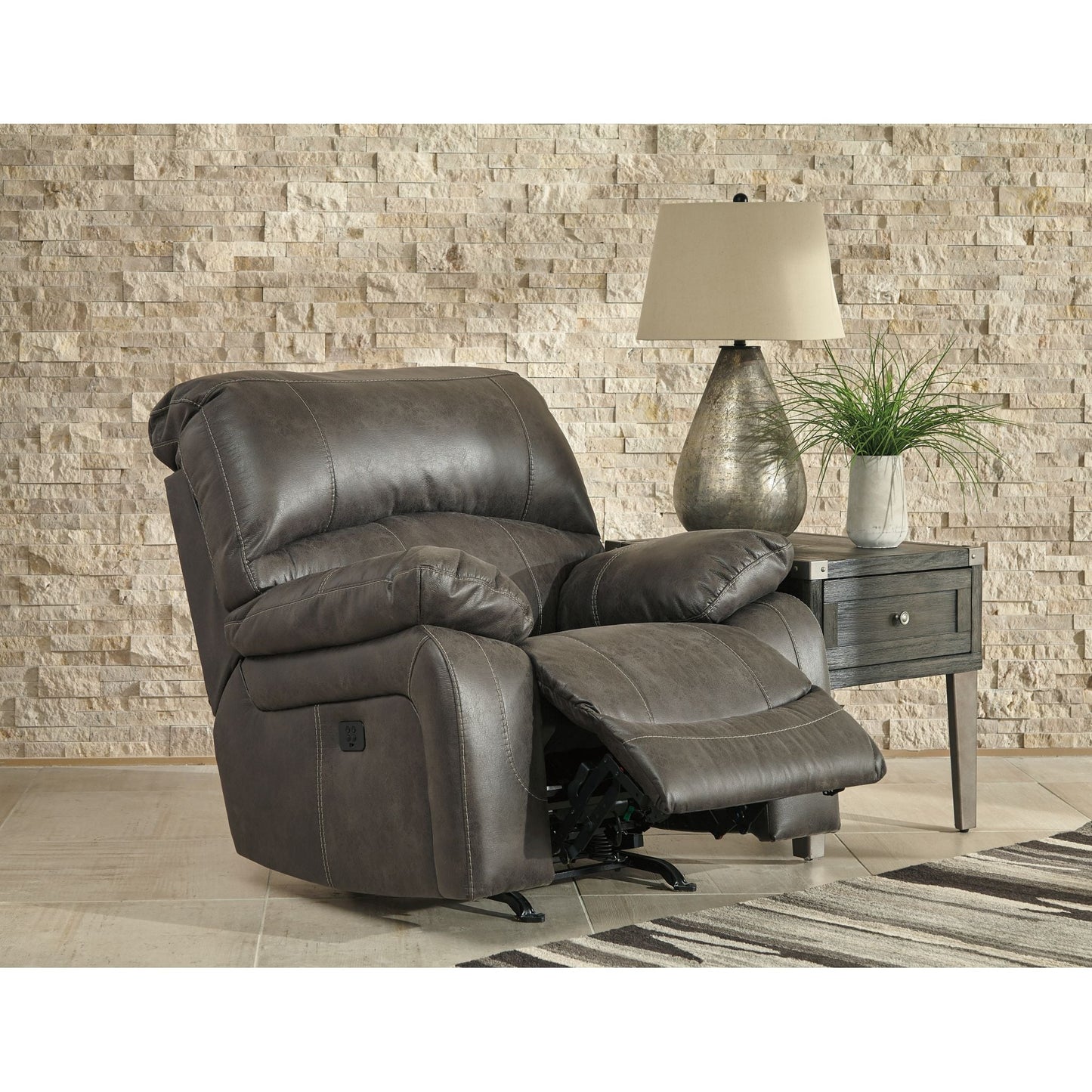 Dunwell Power Rocker Recliner - Steel
