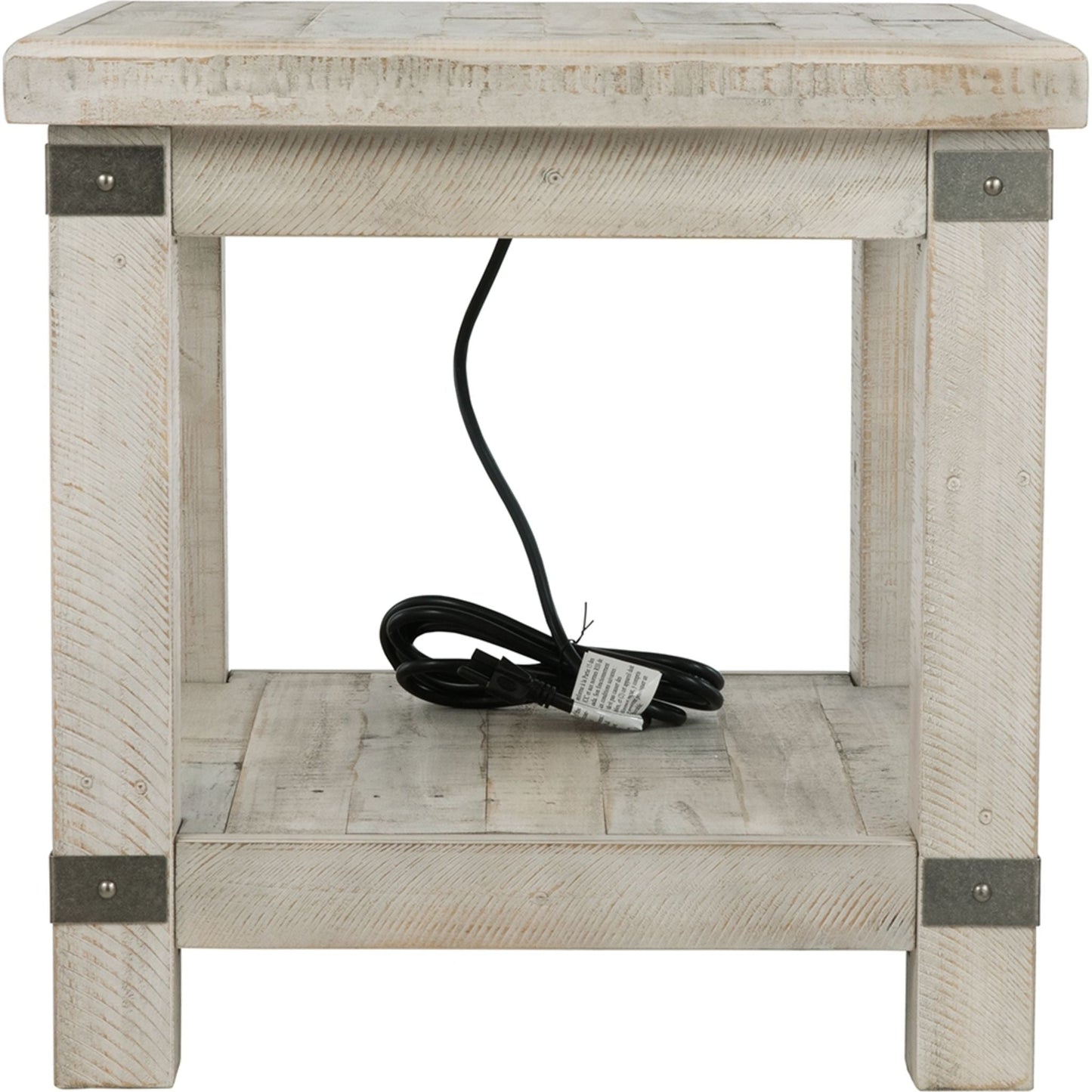 Carynhurst End Table - White Wash Gray
