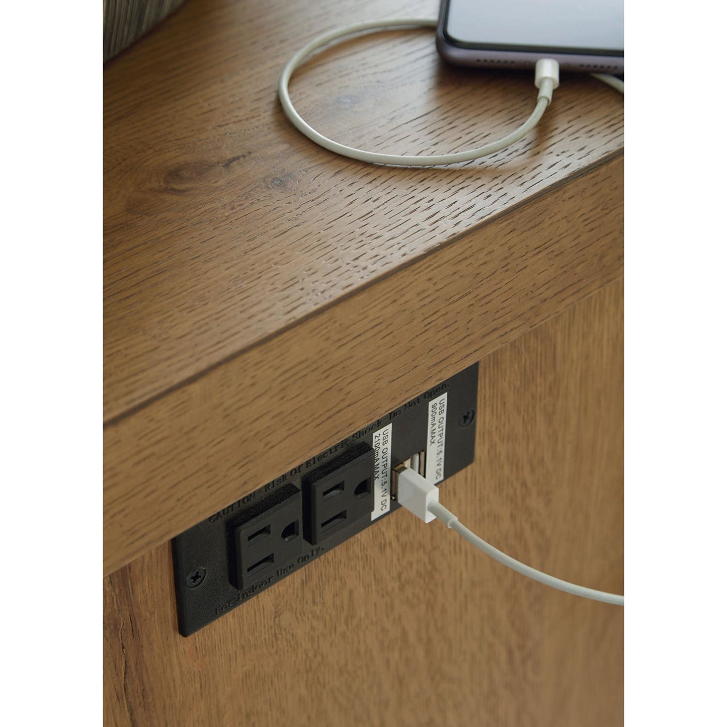 Brinstead Chair Side End Table - Light Brown