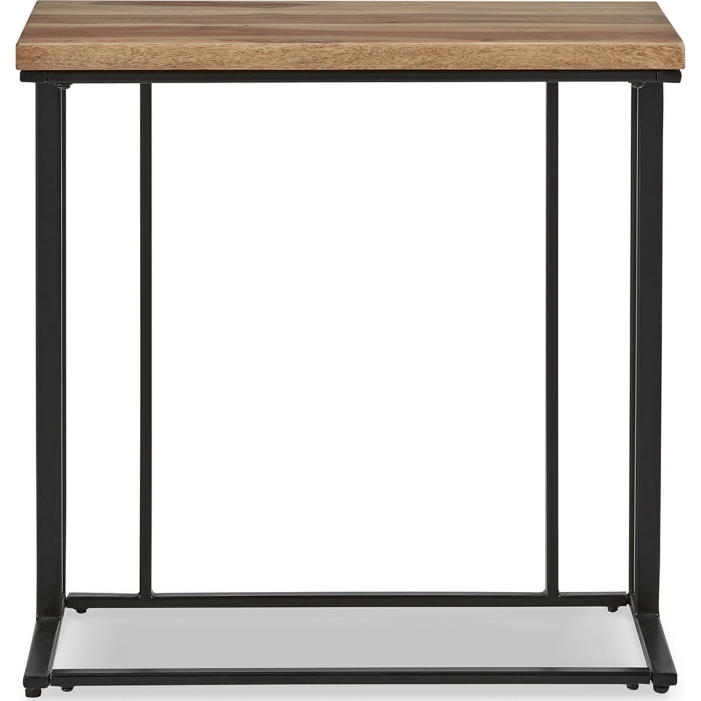 Bellwick Chair Side End Table - Natural/Black