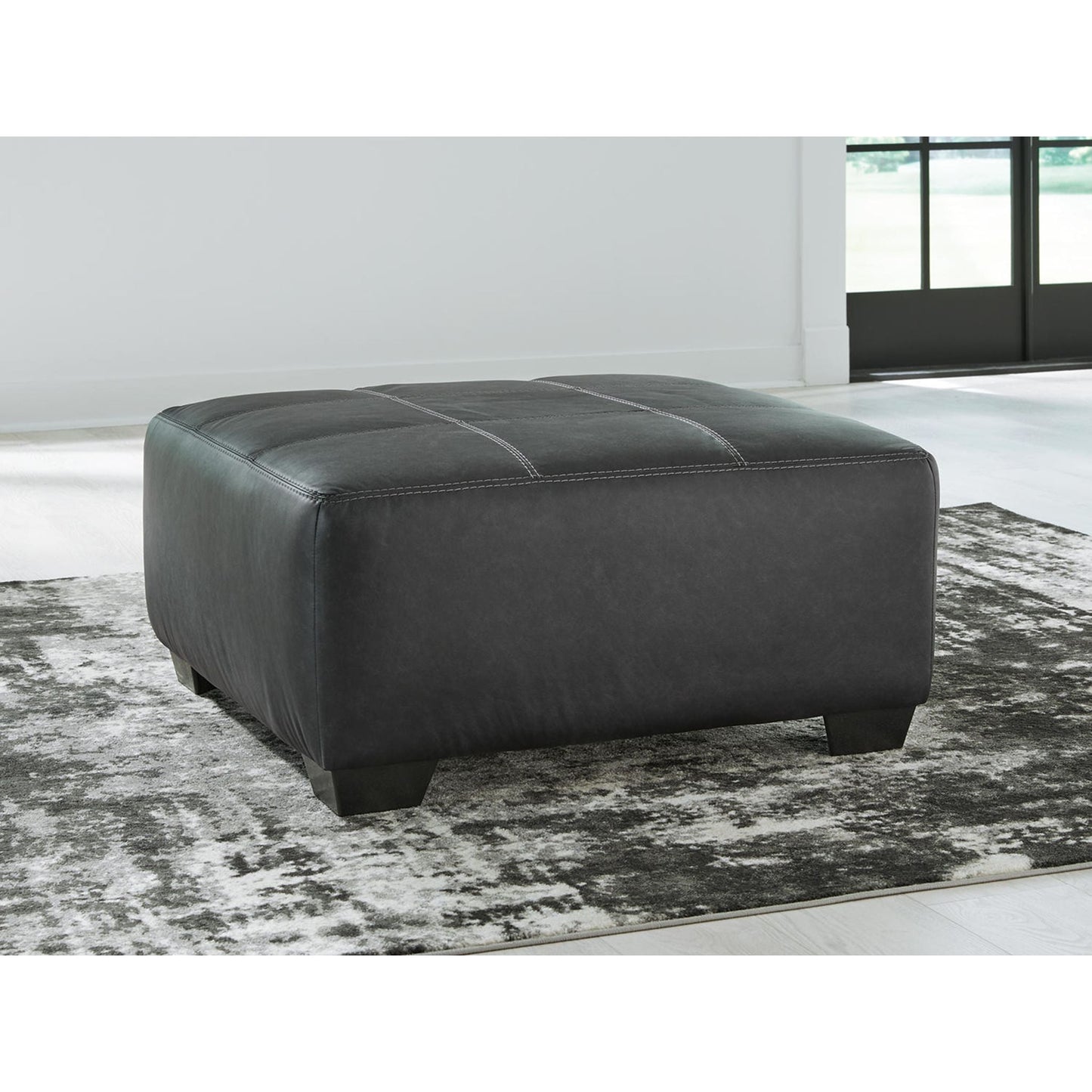 Brixley Pier Oversized Accent Ottoman - Graphite
