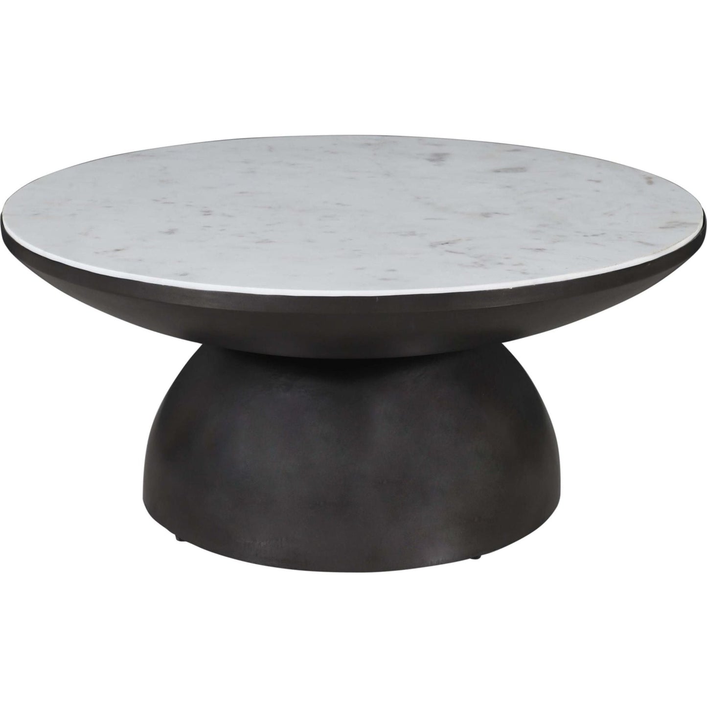 Circularity Coffee Table - White and Gunmetal