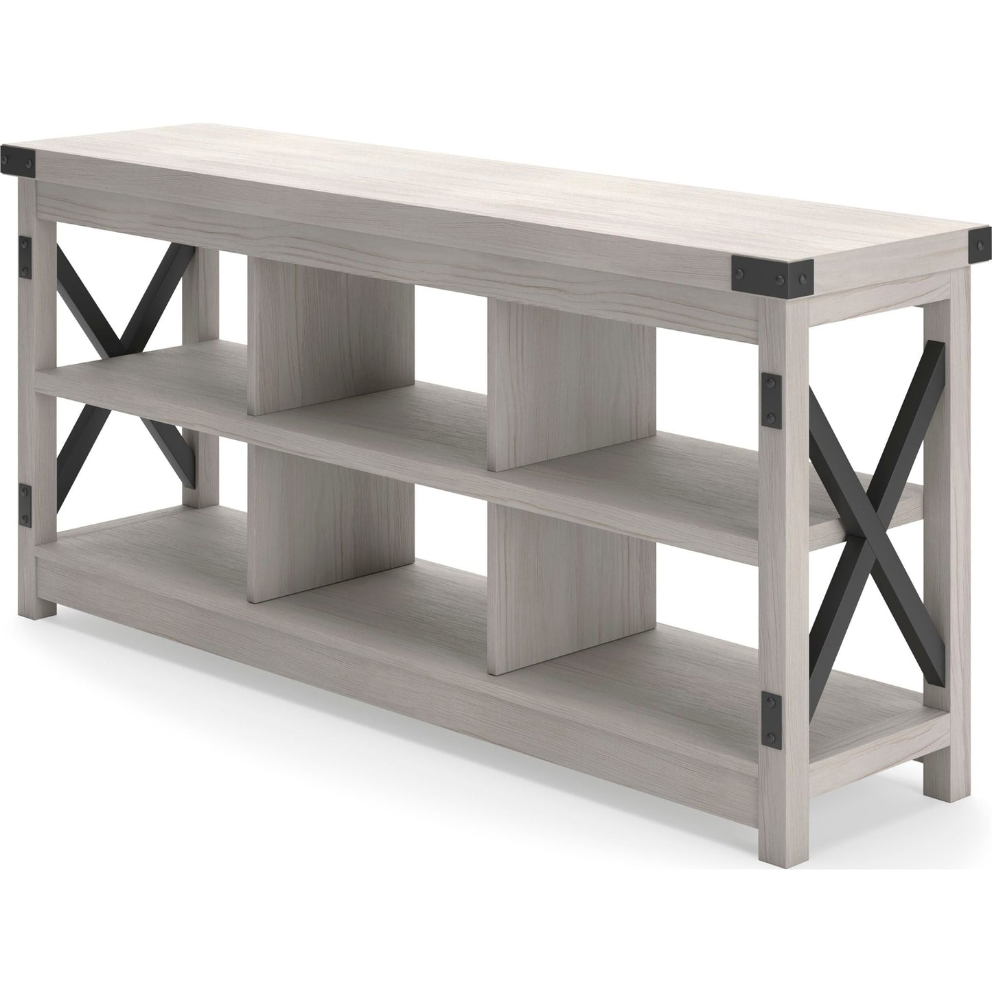 Bayflynn TV Stand - White/Black