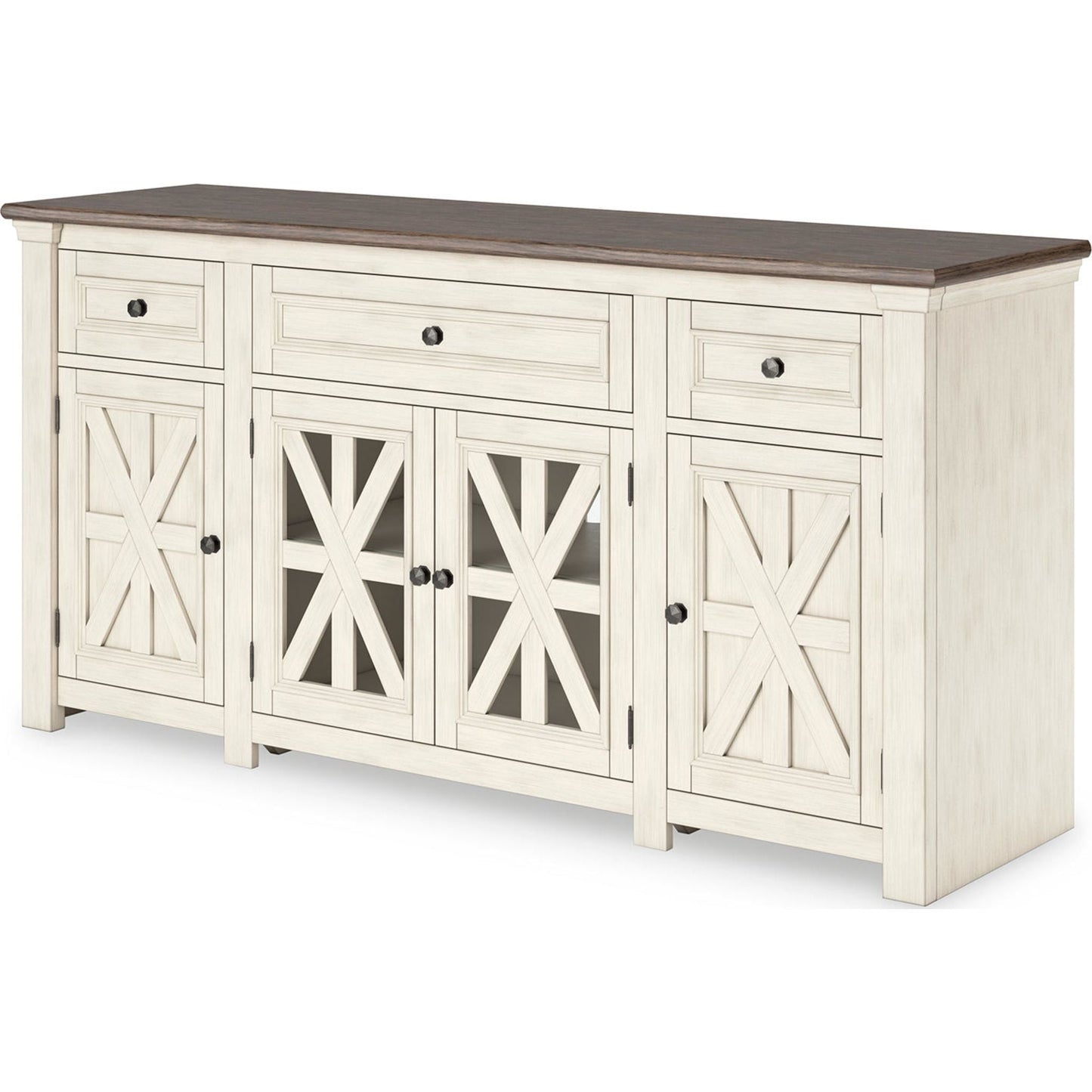 Bolanburg TV Stand - White/Weathered Gray