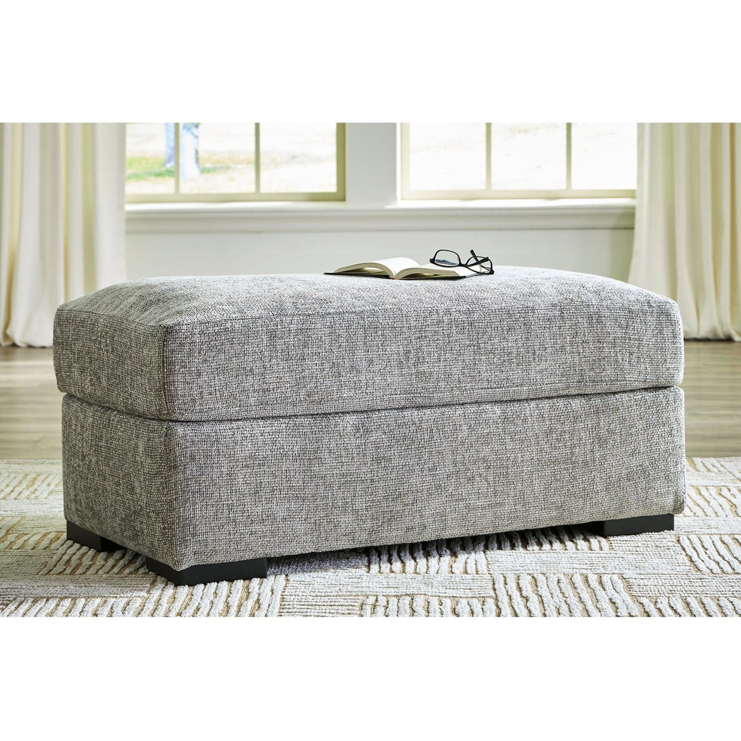Dunmor Ottoman - Graphite