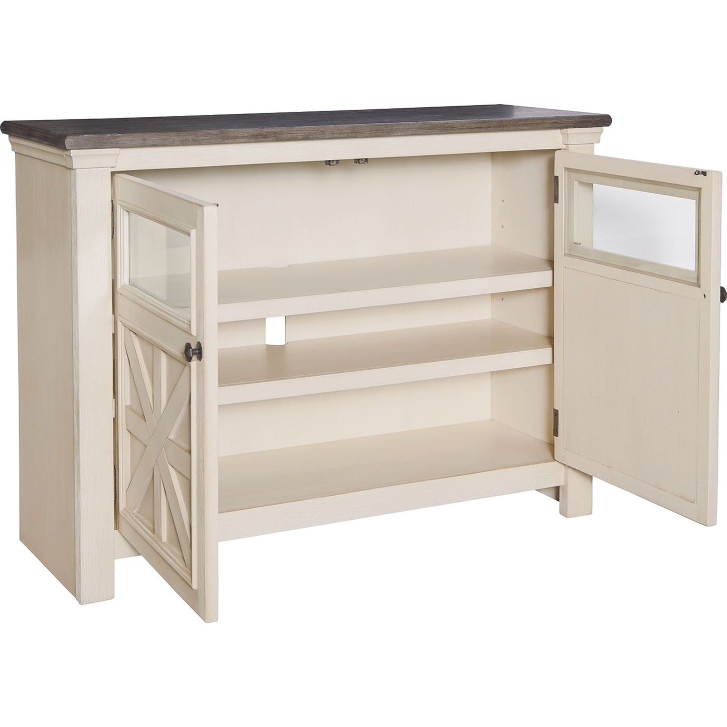 Bolanburg TV Stand - White/Weathered Gray