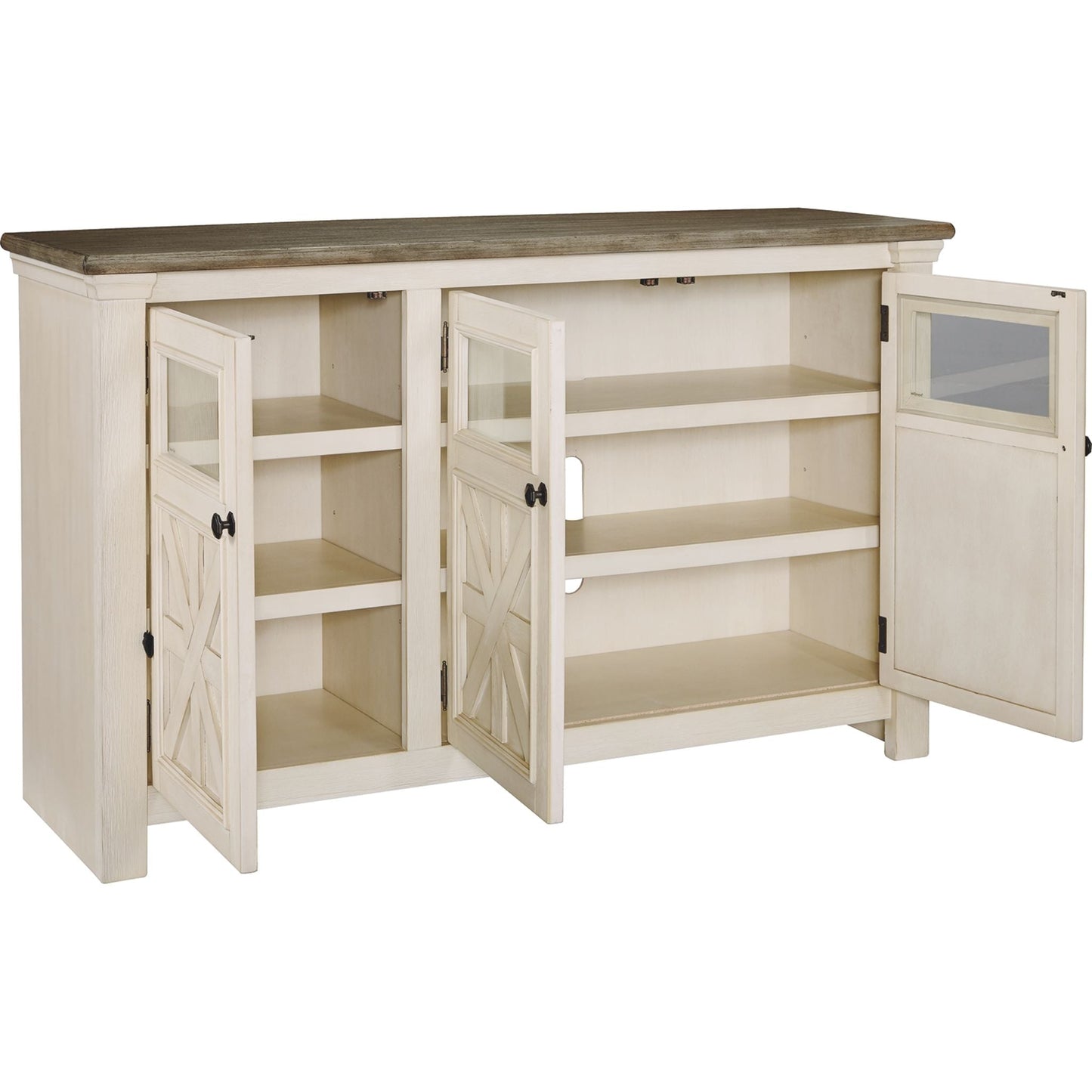 Bolanburg TV Stand - White/Weathered Gray