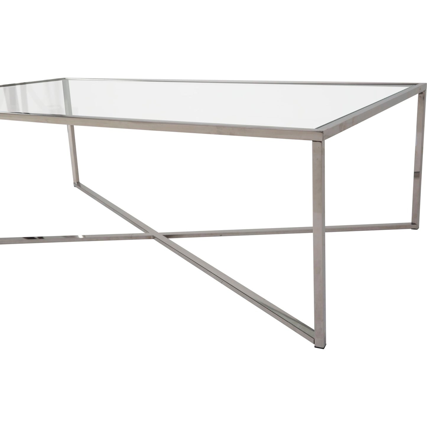 Cross Over Coffee Table - Glass