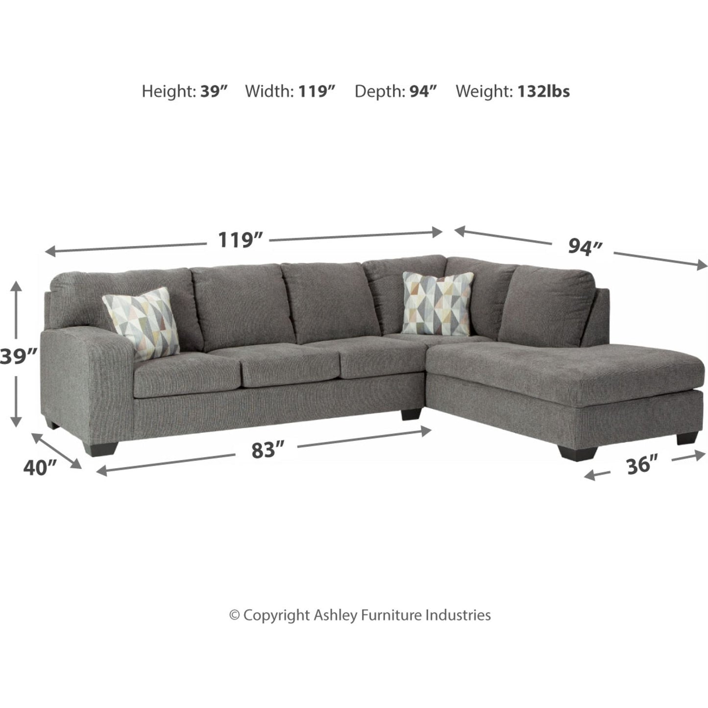Dalhart 2 Piece Sectional