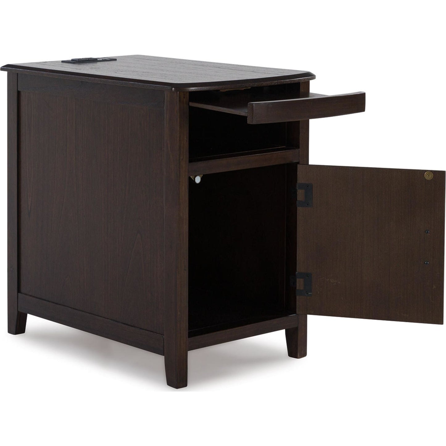 Devonsted Chair Side End Table - Dark Brown
