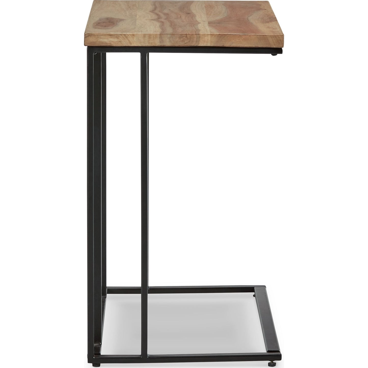 Bellwick Chair Side End Table - Natural/Black
